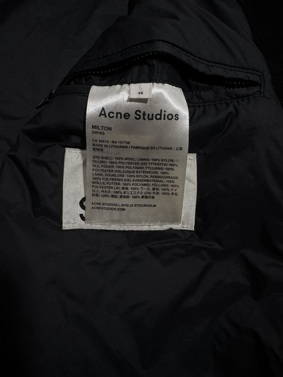 Acne Studios 14AW Milton Coat Size US S / EU 44-46 / 1 - 10 Thumbnail