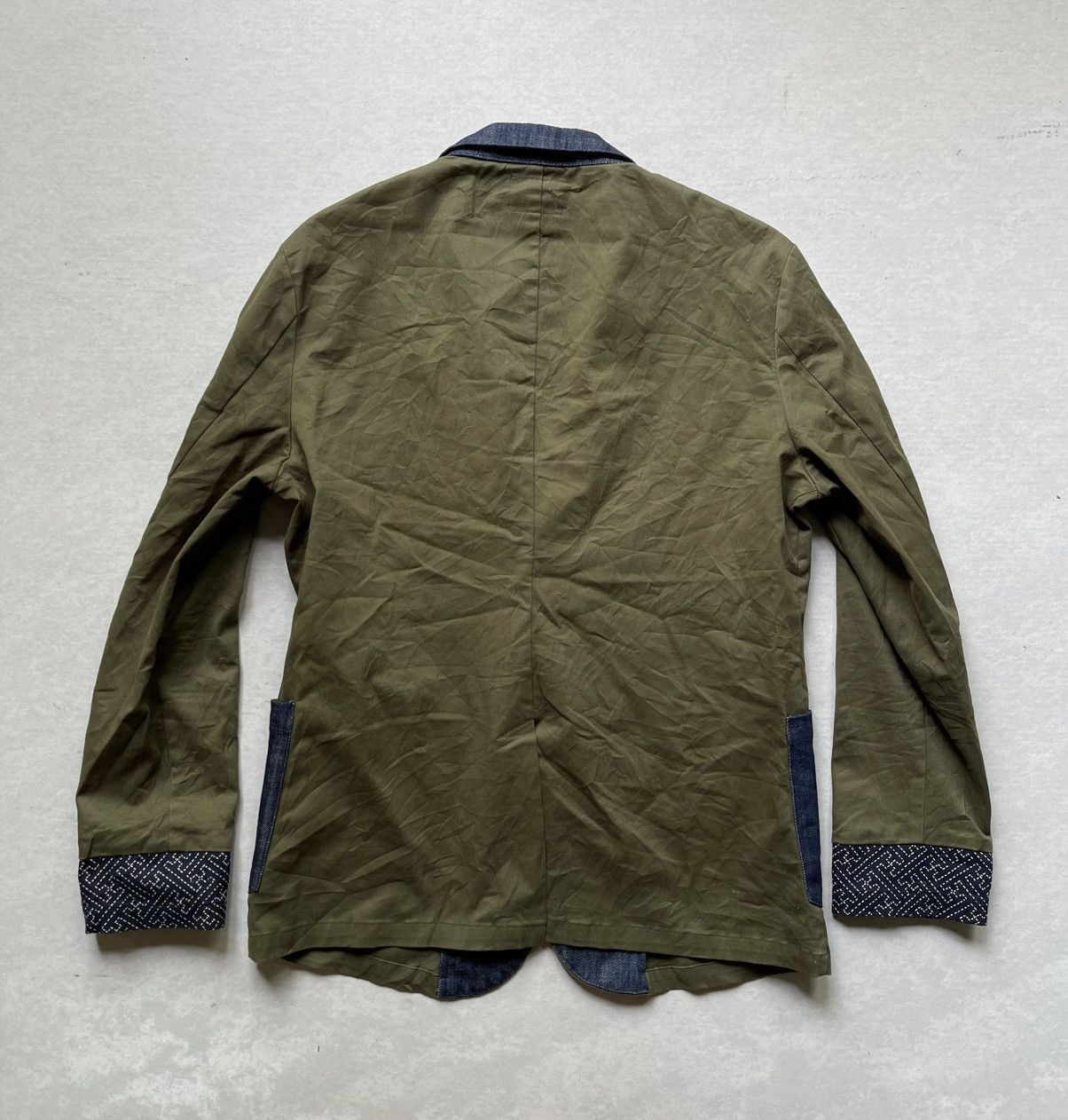 Japanese Brand 🔥Vintage Japanese Brand HB Patchwork Denim Indigo Jacket Size US M / EU 48-50 / 2 - 10 Thumbnail