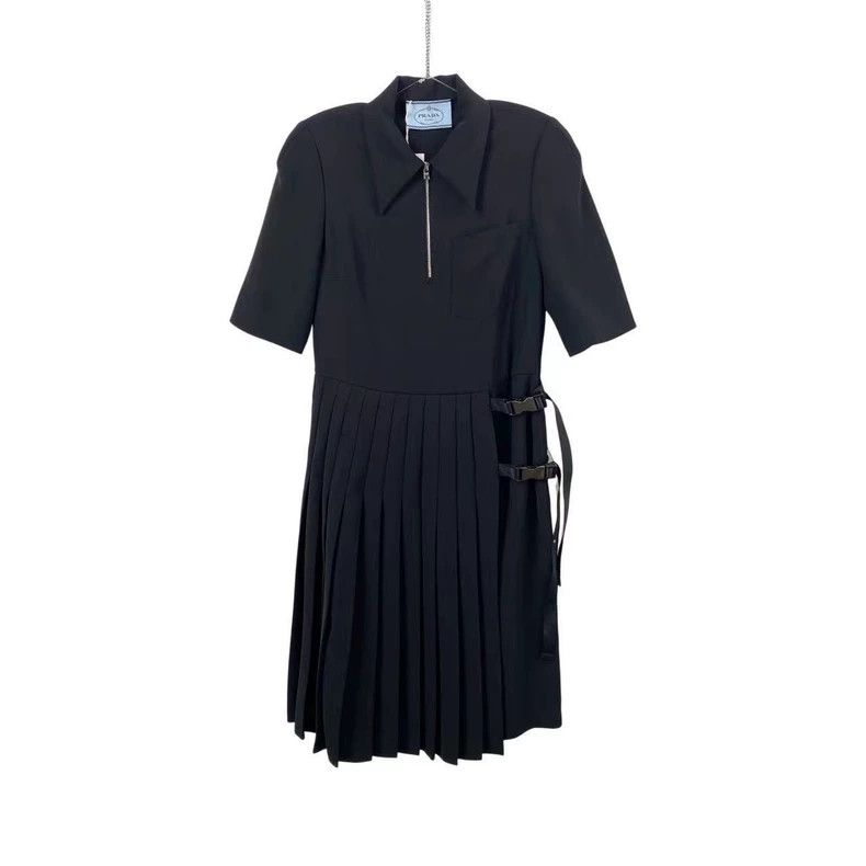 Prada Prada Triangle pleated dress Size S / US 4 / IT 40 - 1 Thumbnail