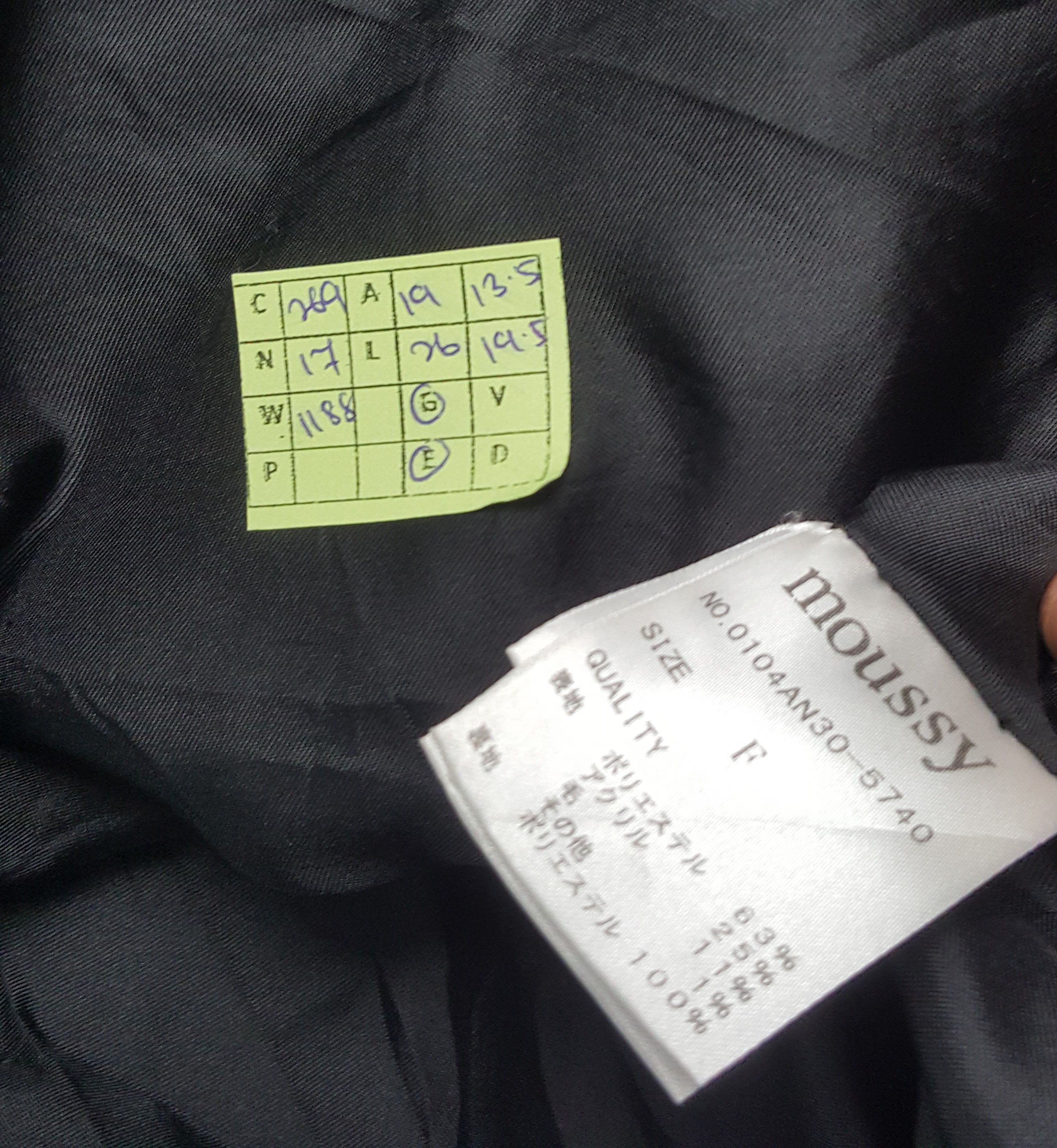 MOUSSY × Vintage Vintage Moussy Japanese Punk Style Wool Zipper Jacket Size US S / EU 44-46 / 1 - 8 Thumbnail