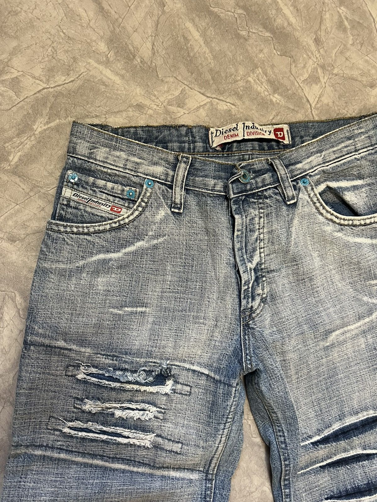 Diesel Crazy Vintage 90s Diesel Flared Baggy Jeans Size 30" / US 8 / IT 44 - 6 Thumbnail