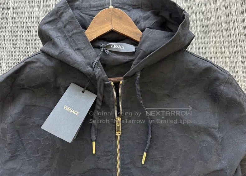 Versace Versace Black zippered jacket Size US XL / EU 56 / 4 - 3 Thumbnail