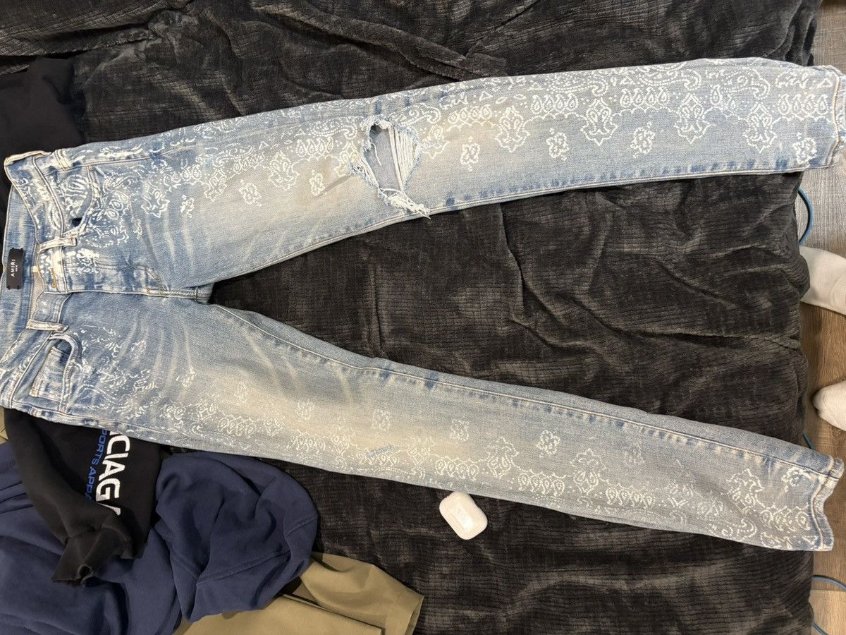 Amiri Amiri Paisley MX1 Size US 31 - 3 Thumbnail