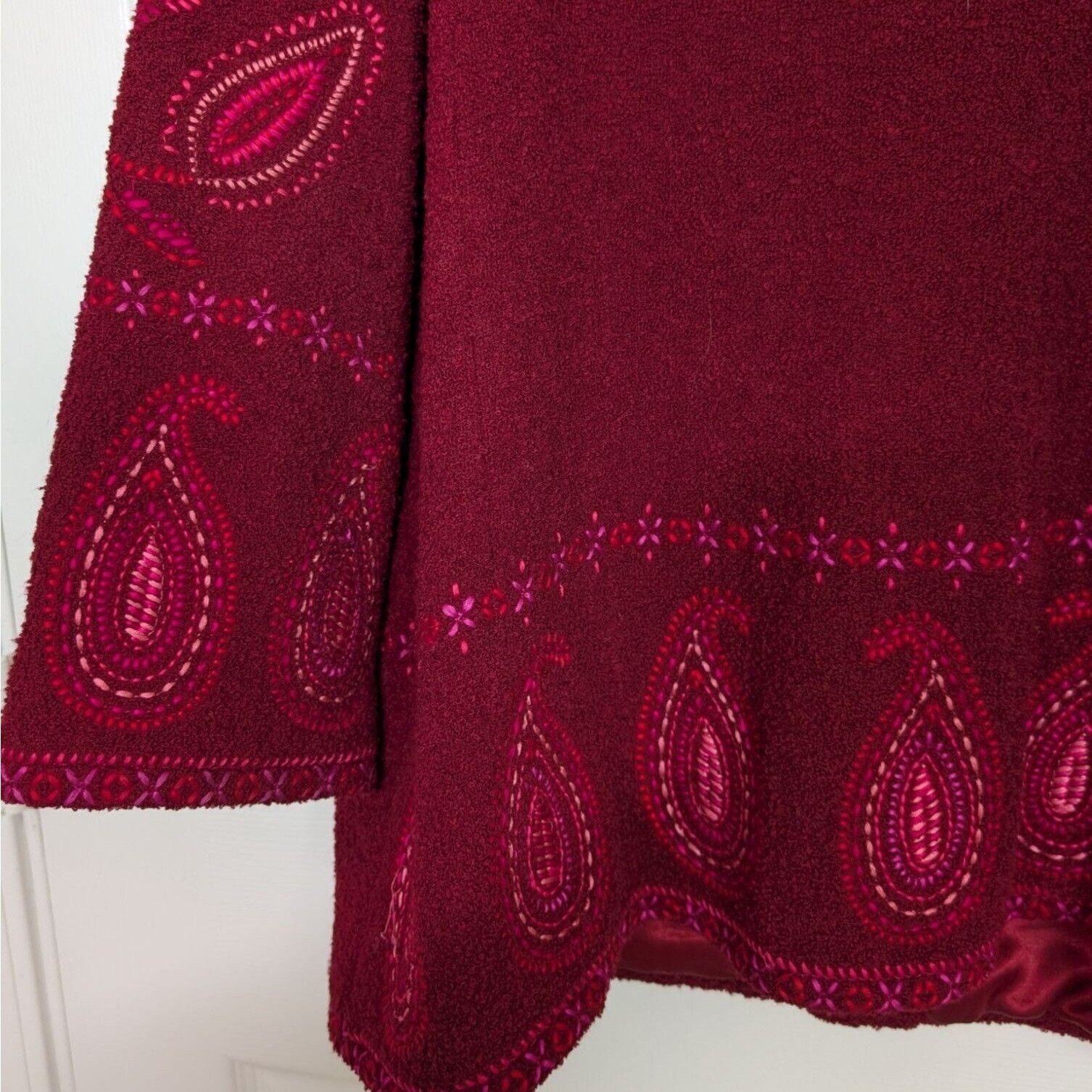 Vintage Linea By Louis Dell’Olio Wool Blend Embroidered Jacket Sz L Size L / US 10 / IT 46 - 12 Thumbnail