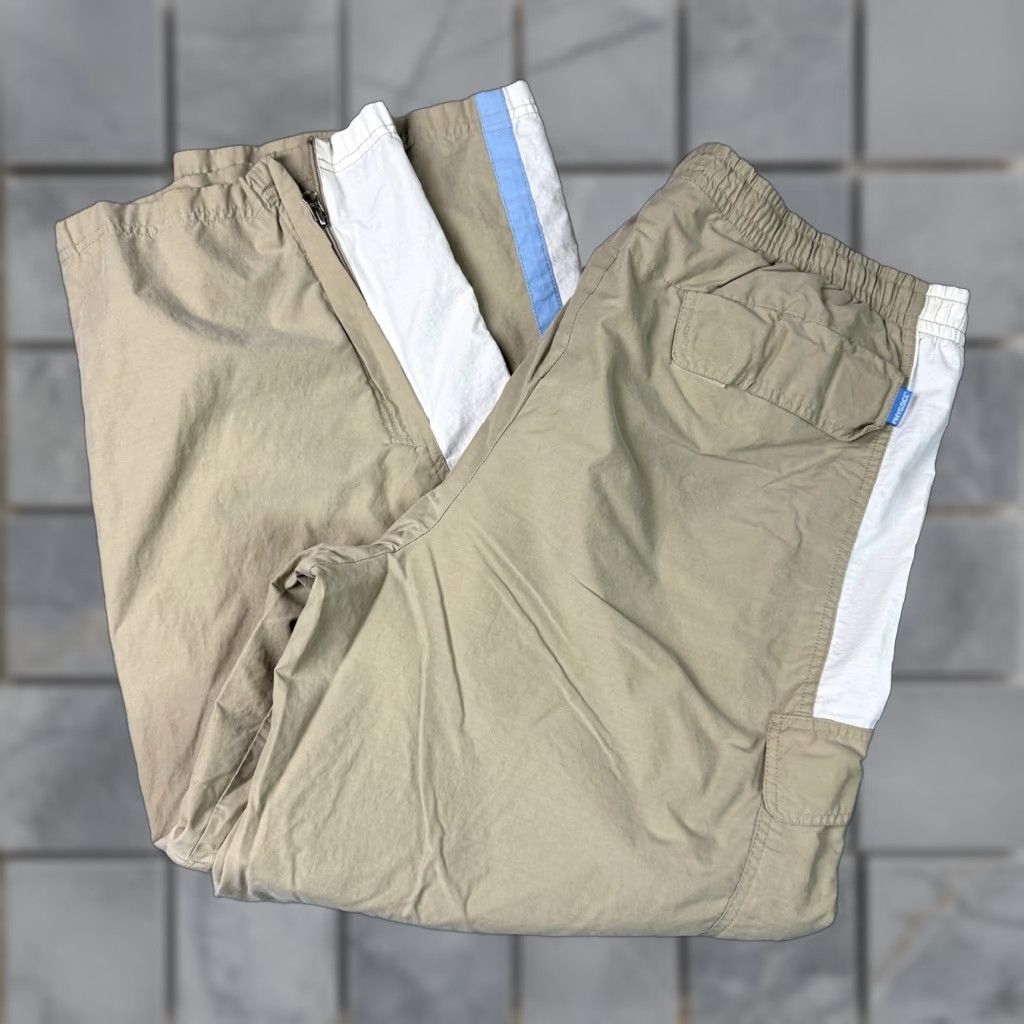 Vintage VINTAGE Phys.Sci Jeans Pant Adult XL Beige Baggy Wide Leg Convertible Skater Grunge Y2K 90s Hip Hop Retro Utility Carpenter Skater Size US 36 / EU 52 - 1 Thumbnail