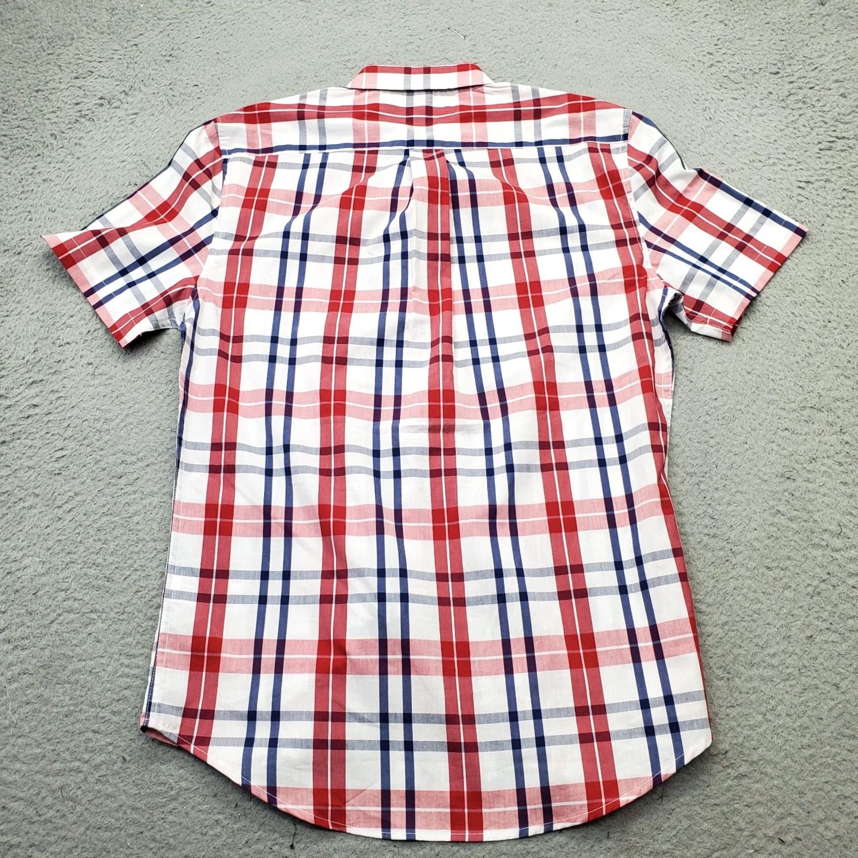Vintage US Polo Assn. Shirt Mens S Multi Plaid Stretch Classic Short Sleeve Button Down Size US S / EU 44-46 / 1 - 2 Thumbnail