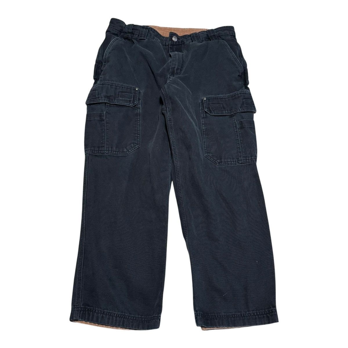 Duluth Trading Company Duluth Trading Company Black Cargo Cotton Pants Men’s 38x30 Size US 38 / EU 54 - 3 Thumbnail