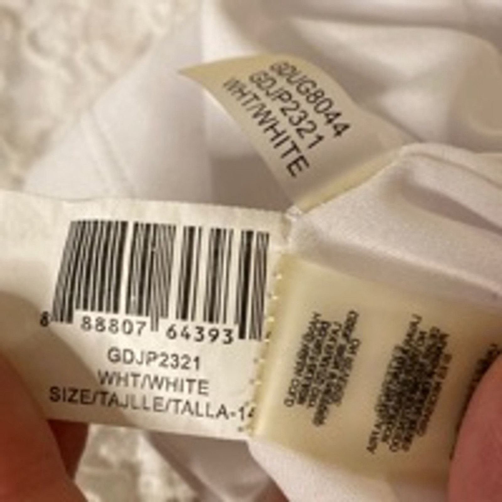 Guess Guess White Lace Halter Mini Dress Women’s 14 Summer Size XL / US 12-14 / IT 48-50 - 8 Thumbnail
