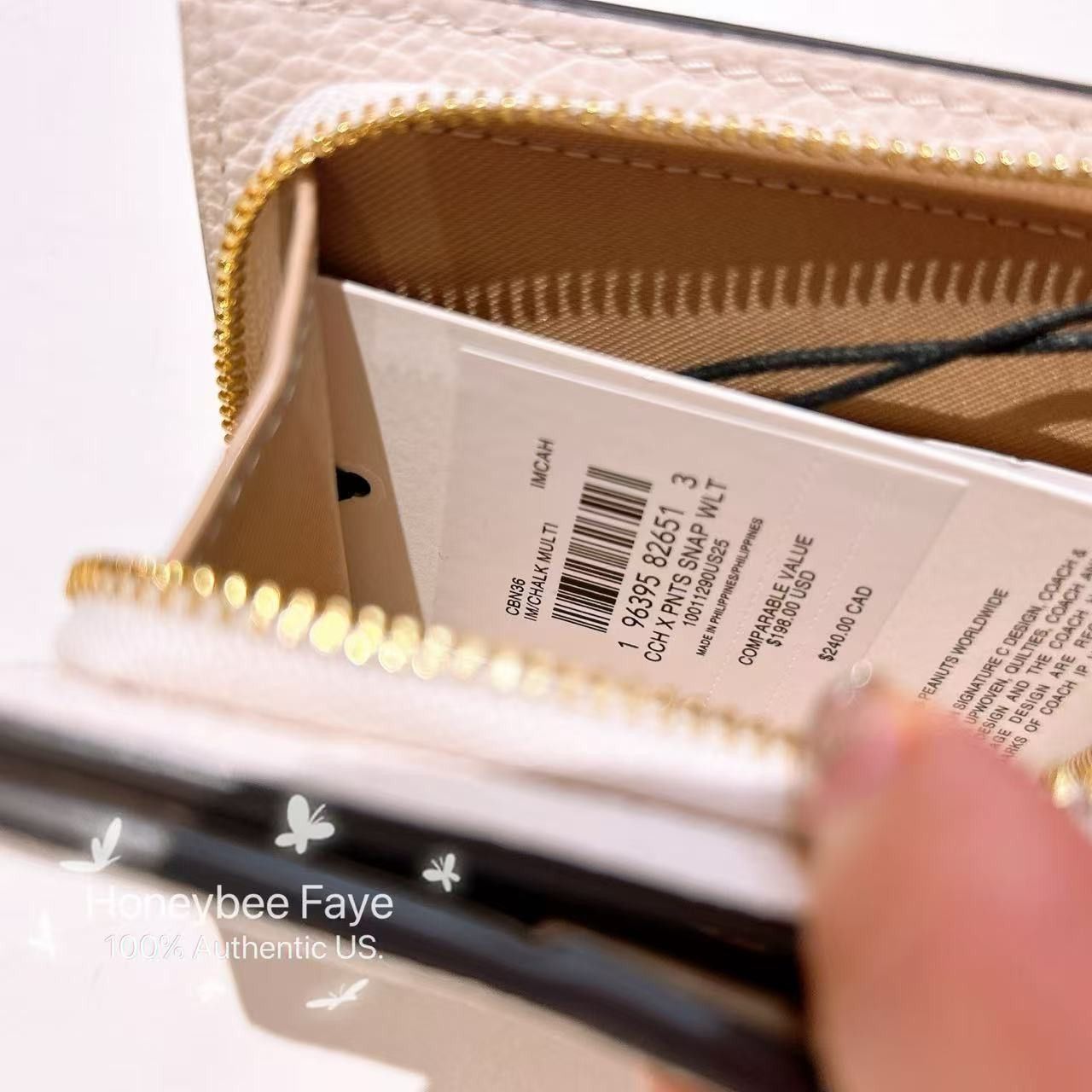 Coach Coach X Peanuts Snap Wallet CBN36 Size ONE SIZE - 4 Thumbnail