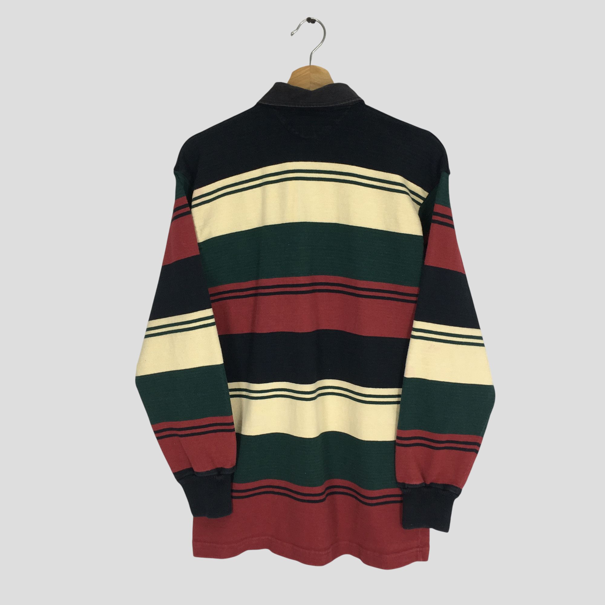 Barbarian Vintage Barbarian Polo Rugby Queens University Striped Size US M / EU 48-50 / 2 - 2 Thumbnail