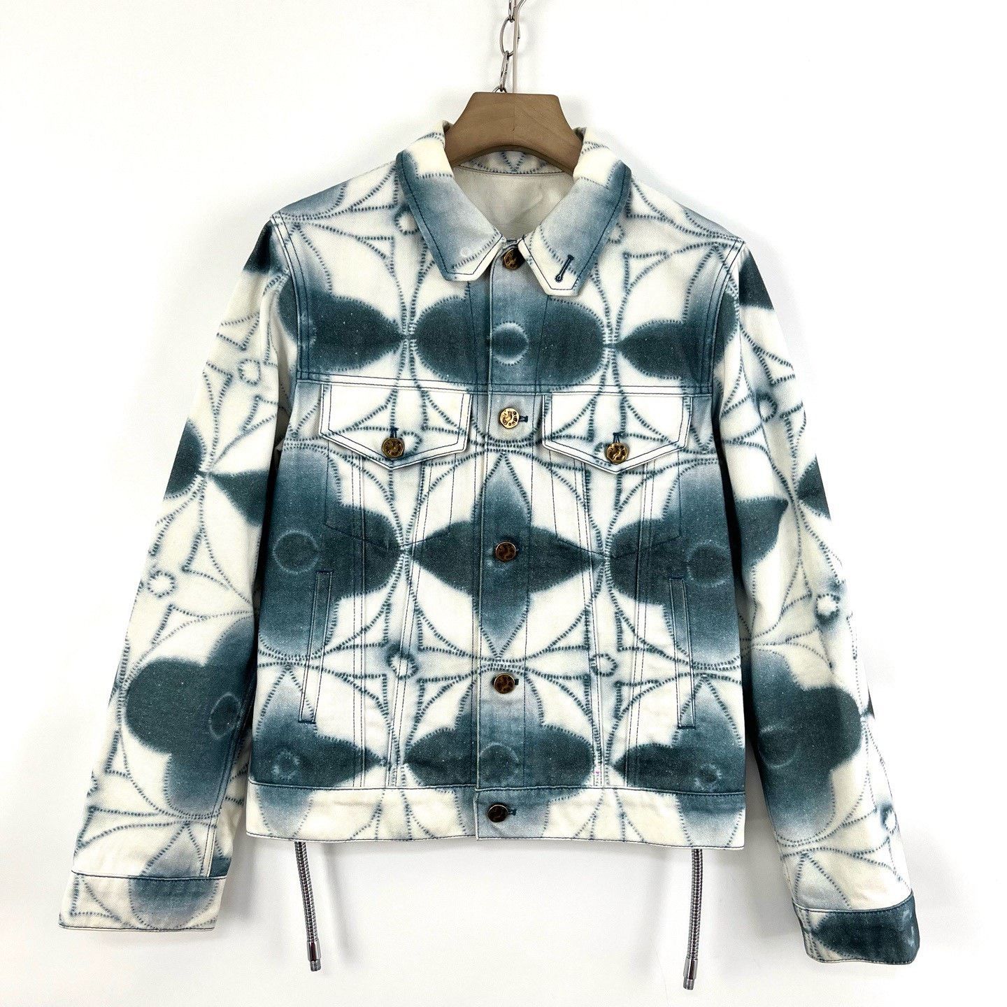Louis Vuitton Louis Vuitton Tie-Dye Collared Denim Jacket Size US S / EU 44-46 / 1 - 1 Thumbnail