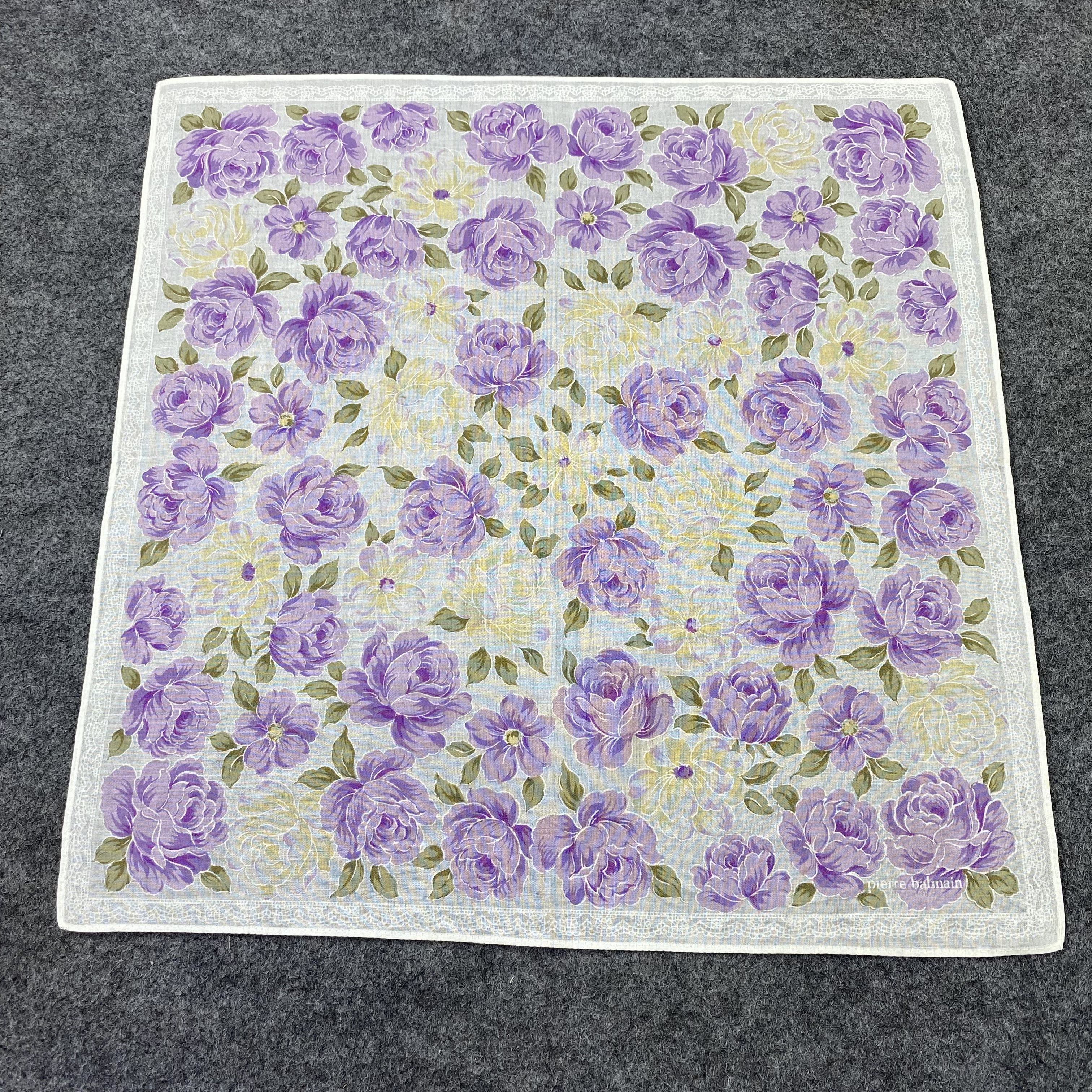 Pierre Balmain Pierre Balmain Handkerchief / Bandana / Neckerchief-B1383 Size ONE SIZE - 3 Thumbnail