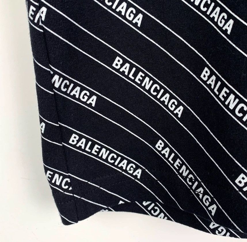 Balenciaga Balenciaga logo letter full print round neck black cotton s Size US XS / EU 42 / 0 - 4 Thumbnail