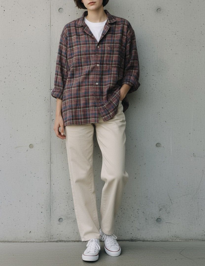 Yohji Yamamoto Vintage Yohji Yamamoto y’s flannel camp shirt Size US S / EU 44-46 / 1 - 2 Thumbnail