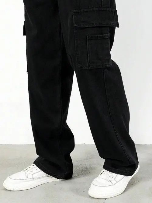Jean Kiuchi x Mari Cargo Pocket Denim Jeans Straight fit Size US 32 / EU 48 - 5 Thumbnail