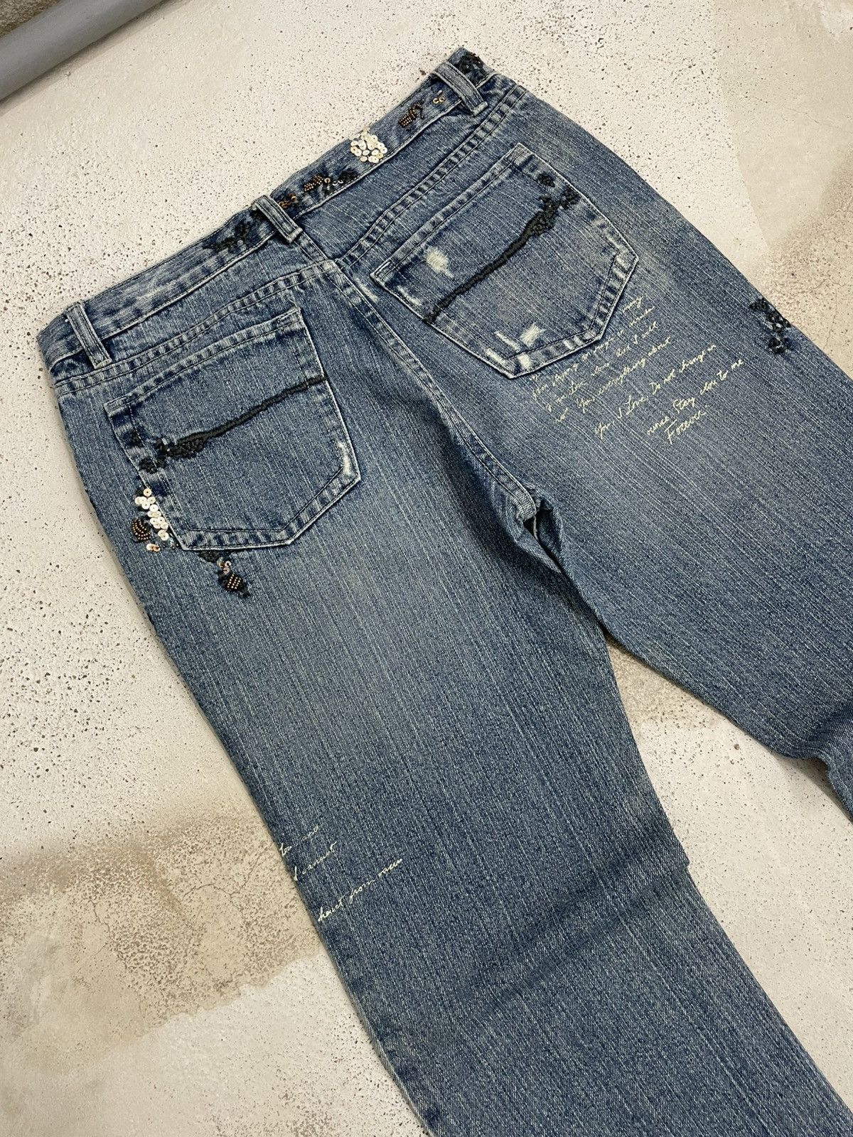 Designer Doll Jeans Creative Custom Soft Style Unisex Size US 30 / EU 46 - 15 Thumbnail