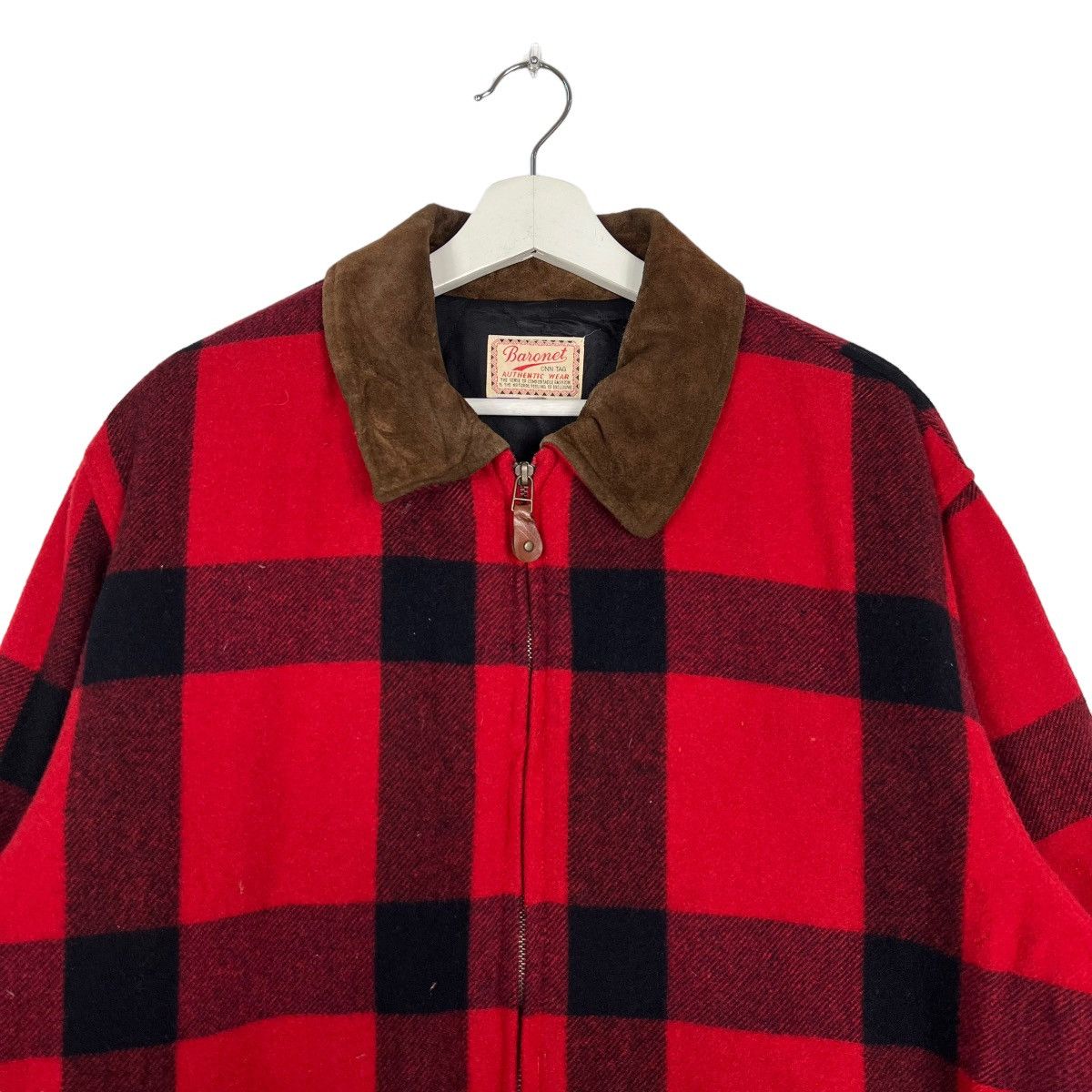 Japanese Brand 🔥 VINTAGE BARONET PLAIND CHECK WOOL JACKET Size US M / EU 48-50 / 2 - 5 Thumbnail