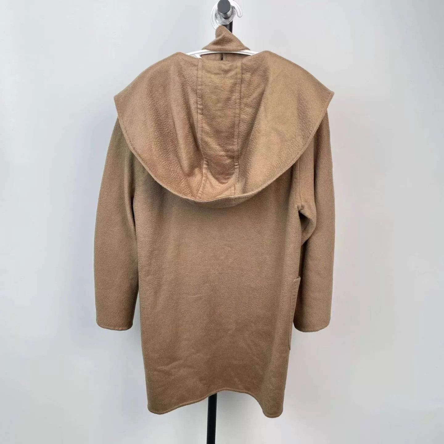 Max Mara Maxmara Camel Hooded Alpaca Belted Dressing Gown Coat 38 Size S / US 4 / IT 40 - 2 Thumbnail