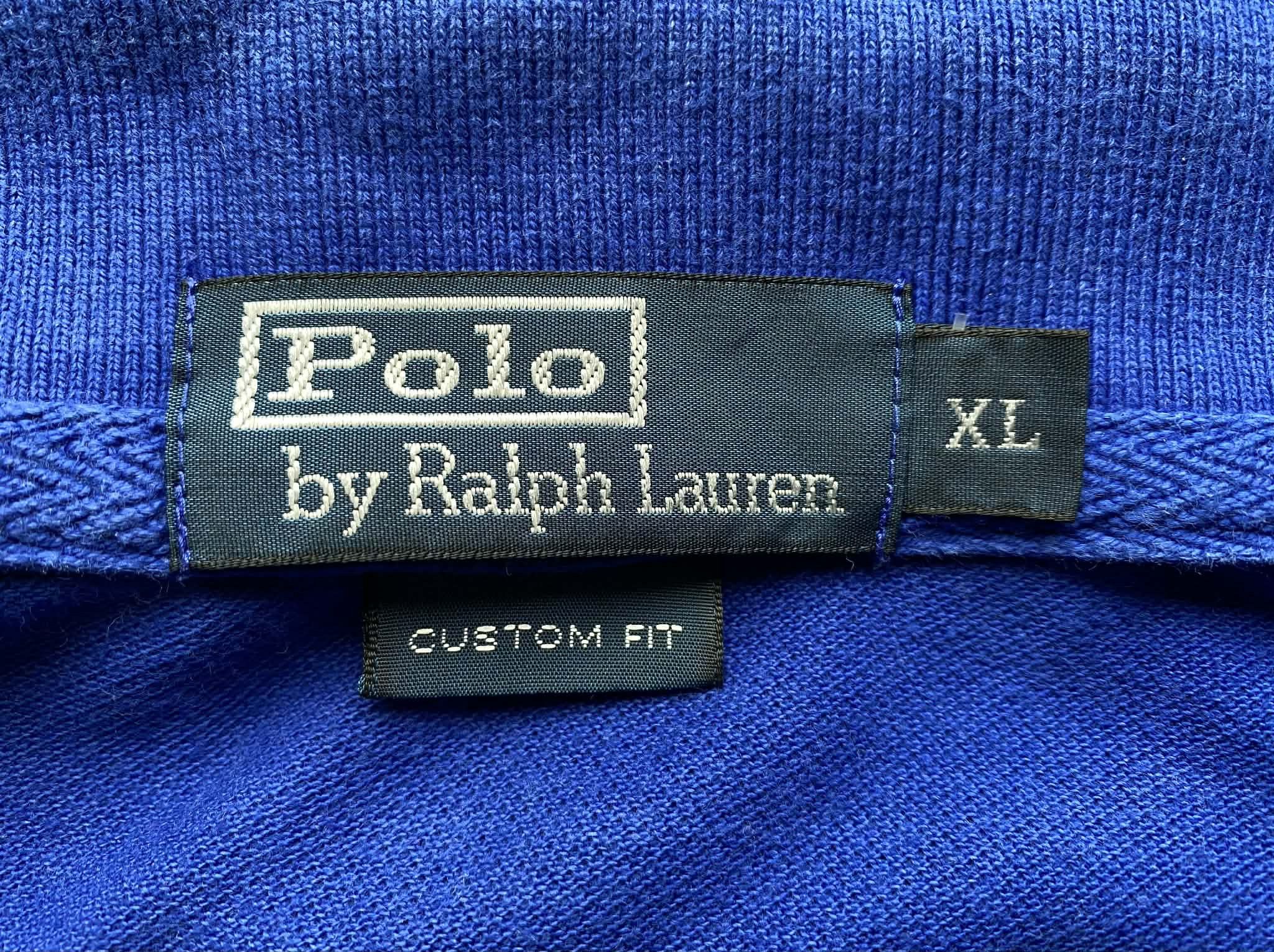 Polo Ralph Lauren Vintage Polo Ralph Lauren Blue Rugby Shirt Number 3 Size US XL / EU 56 / 4 - 7 Thumbnail