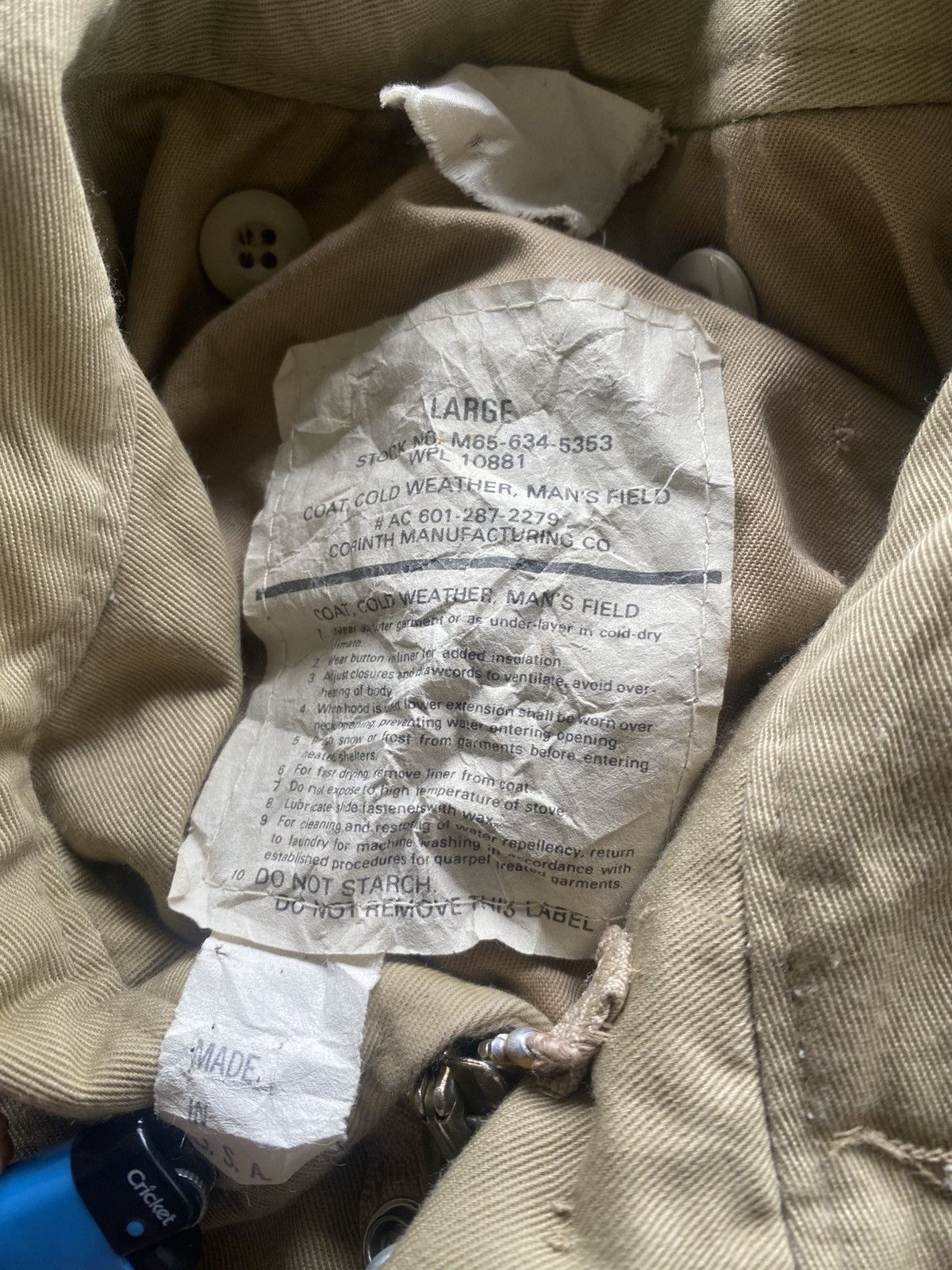 Other Corinth MFG. Co vintage army jacket Size US L / EU 52-54 / 3 - 4 Thumbnail