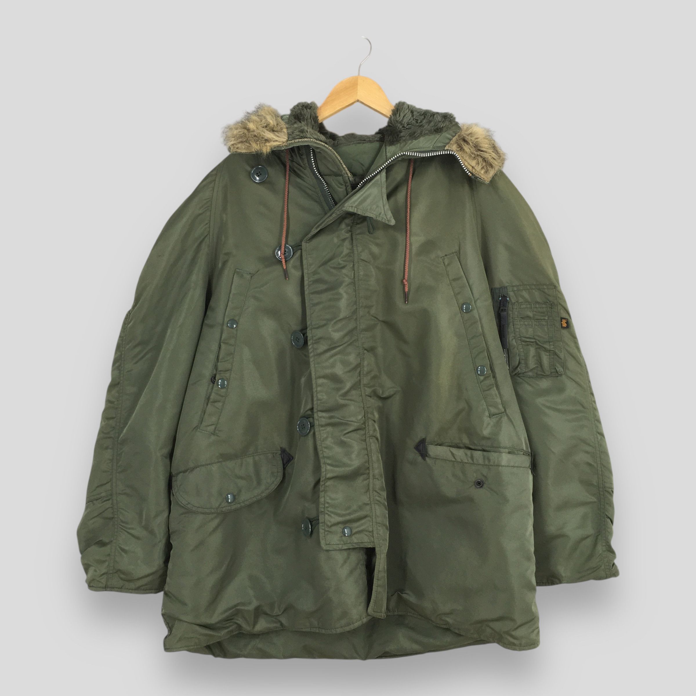 Alpha Industries Vintage Alpha Industries US Air Force Bomber N-3B Jacket L Size US L / EU 52-54 / 3 - 1 Thumbnail