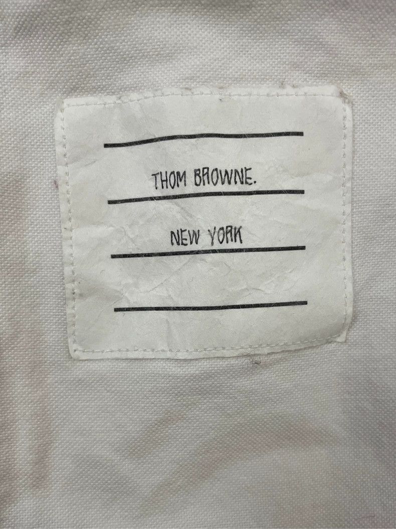 Thom Browne Thom browne White double-sleeved striped long-sleeved shirt Size US S / EU 44-46 / 1 - 5 Thumbnail