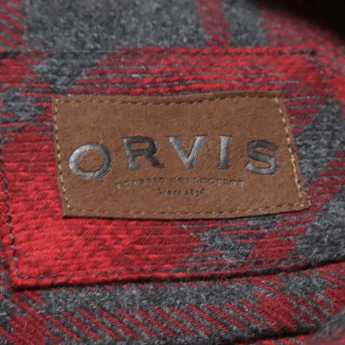 Orvis Orvis Heavy Flannel Shirt Red 2XL Button Up Shirt Men Plaid Long Sleeve Cotton Blend Size US XXL / EU 58 / 5 - 5 Thumbnail