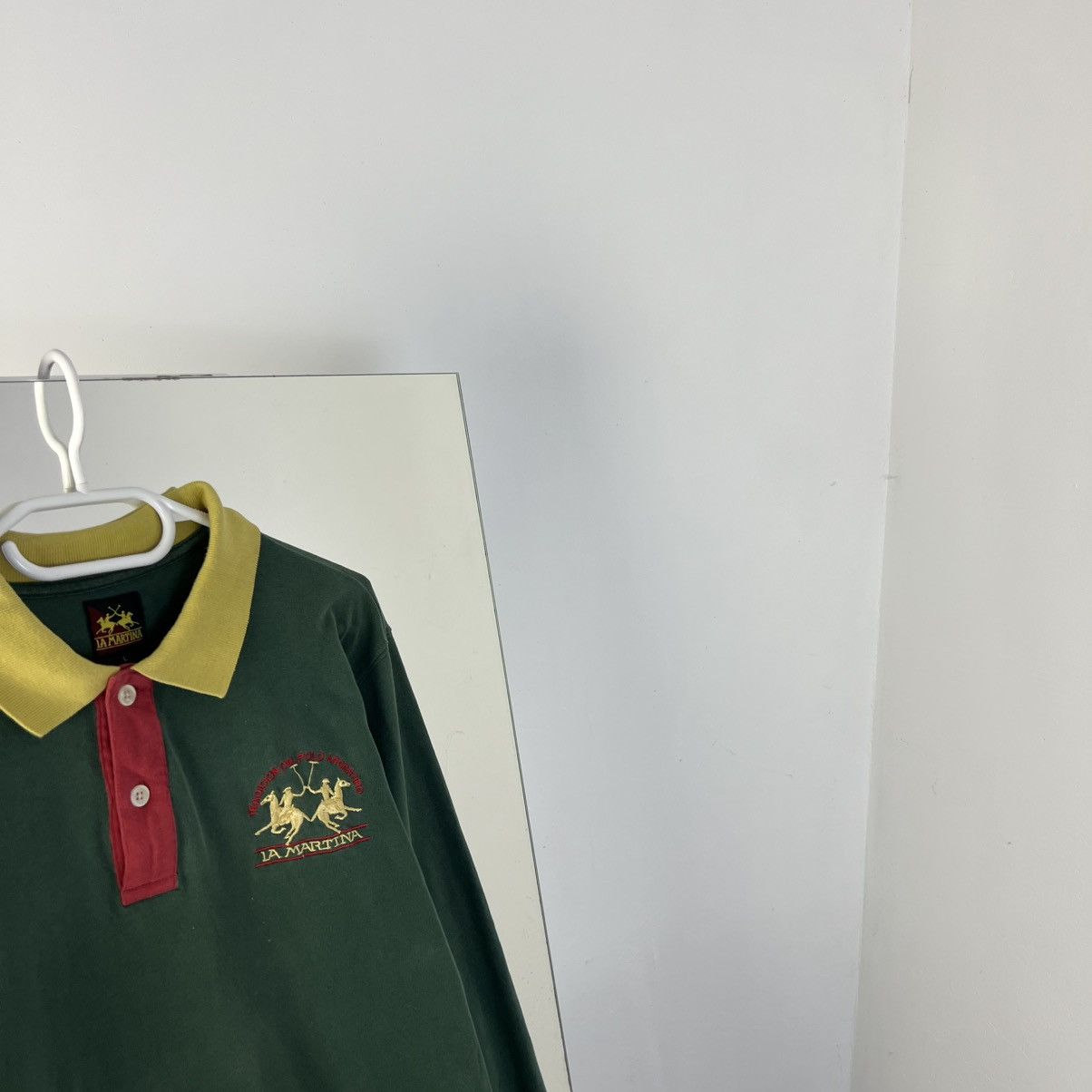 La Martina Vintage Y2K La Martina Big Logo Rugby Long Sleeve Size US L / EU 52-54 / 3 - 2 Thumbnail