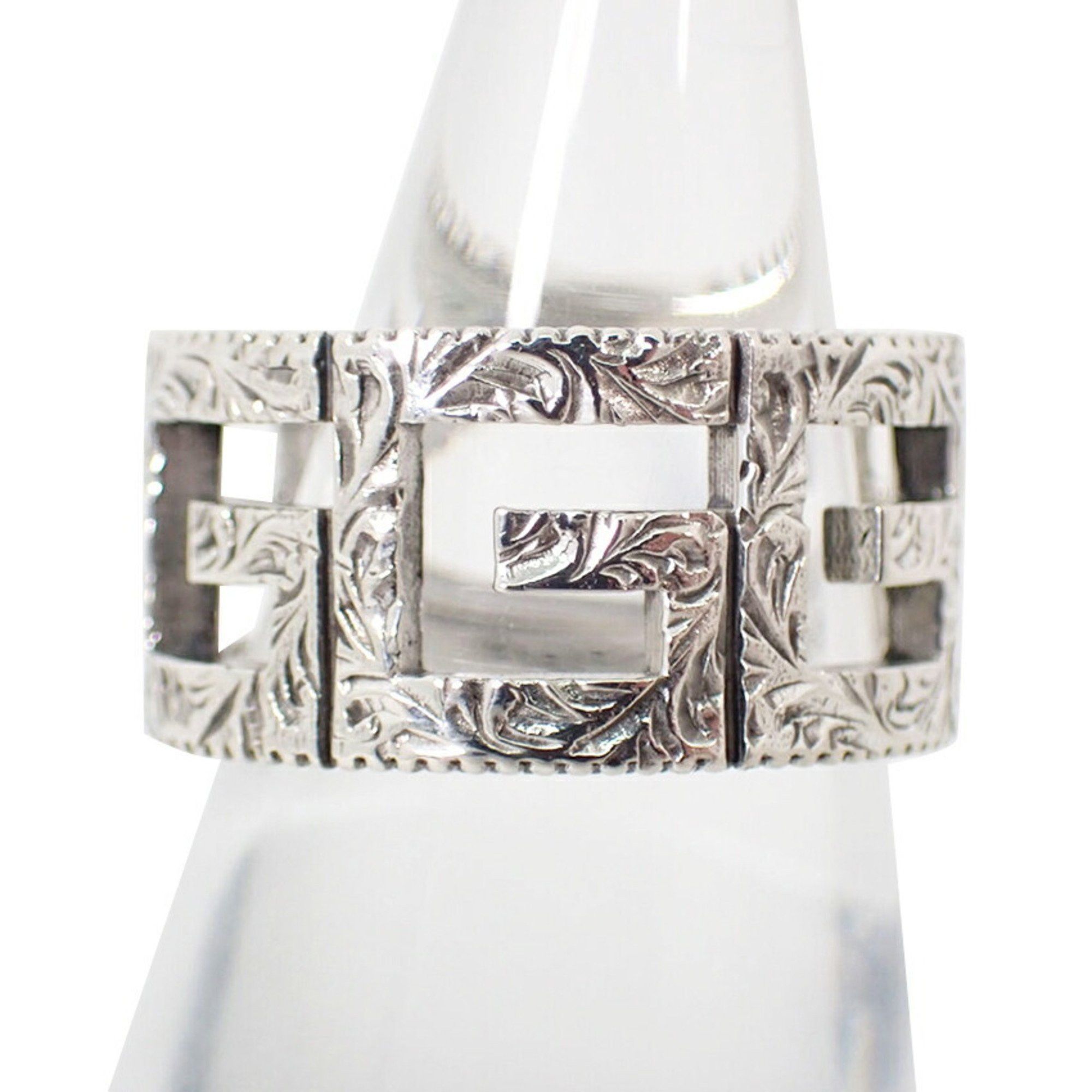 Gucci GUCCI SV925 Arabesque Square G Wide Ring, Size 12.5 Size ONE SIZE - 1 Thumbnail