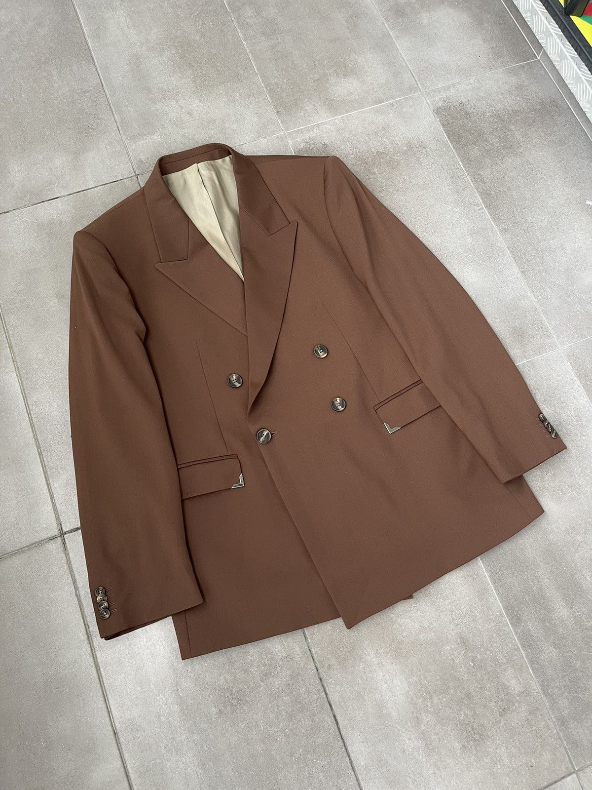 Han Kjobenhavn !DS! AW22 Han Kjobenhavn Boxy Suit Brown Blazer Size 44R - 10 Thumbnail