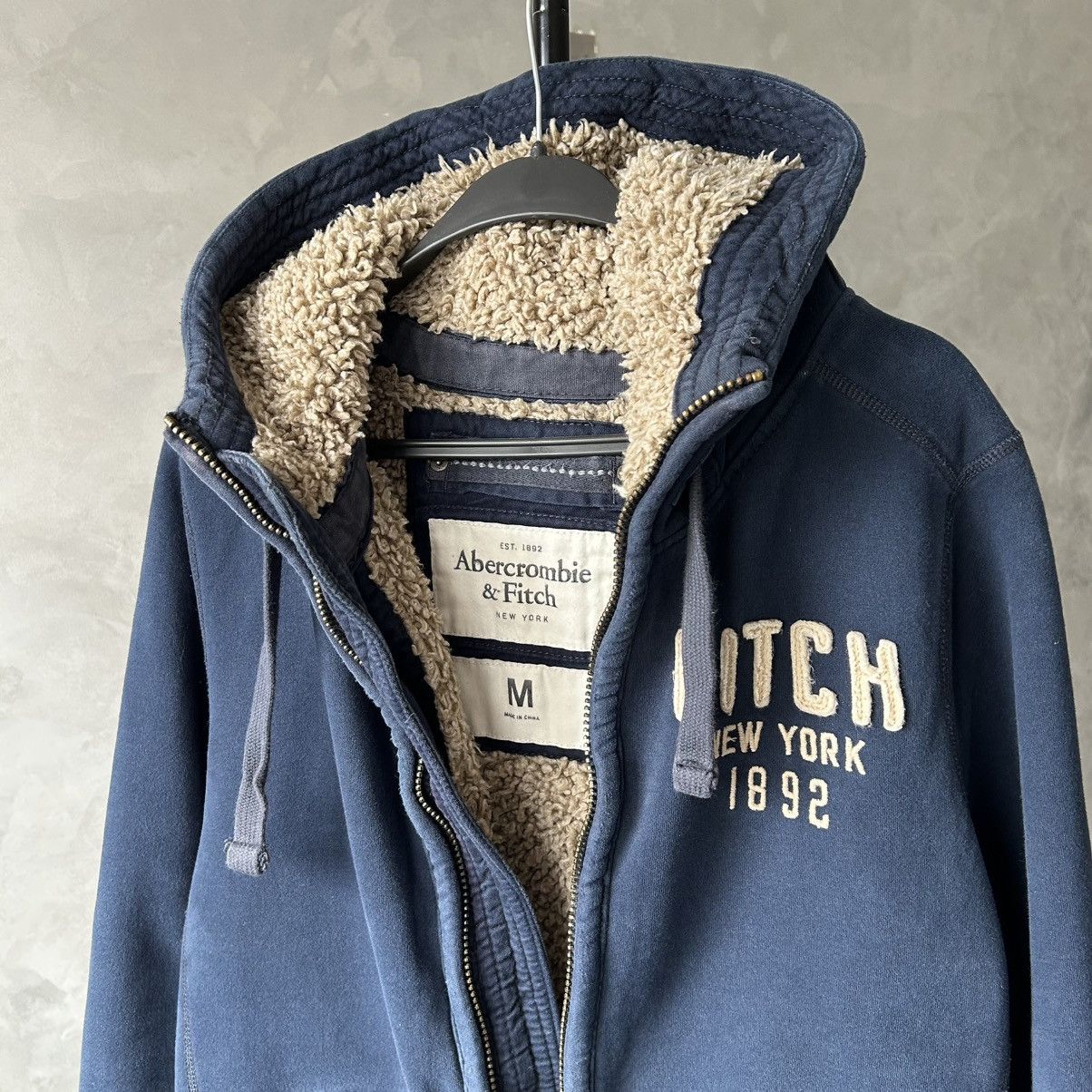 Abercrombie & Fitch Vintage Y2K Abercrombie& Fitch Wolf Heavy Zip Hoodie Jacket Size US M / EU 48-50 / 2 - 7 Thumbnail
