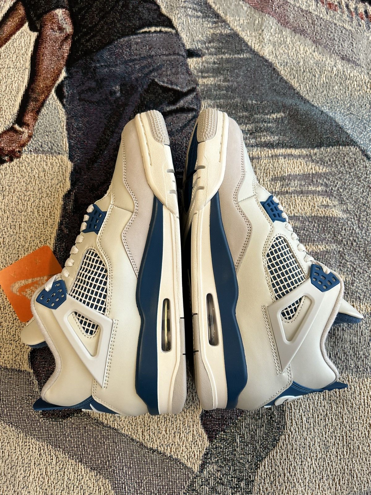 Nike Jordan 4 Military Blue Size US 8.5 / EU 41-42 - 4 Thumbnail