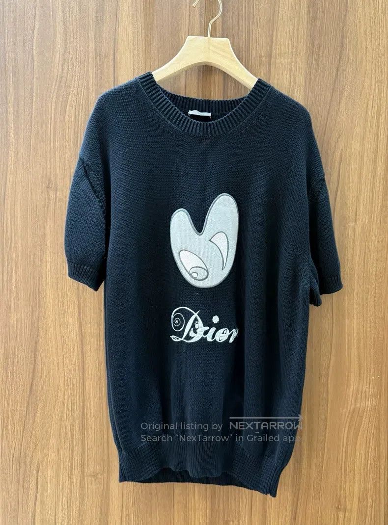 Dior Dior Co-branded black knitted short sleeves Size US XL / EU 56 / 4 - 1 Thumbnail