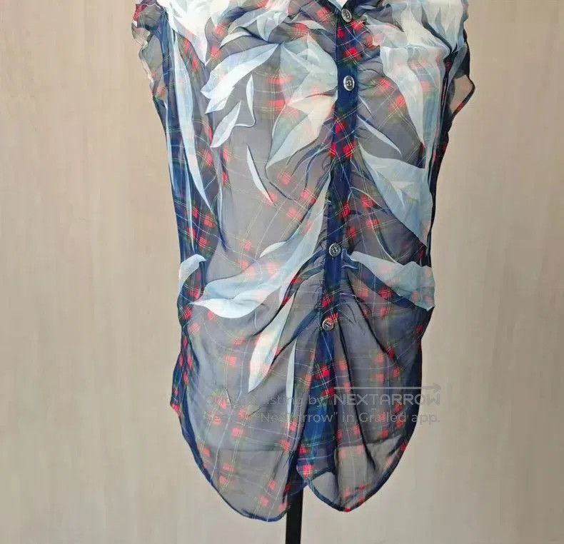 Yohji Yamamoto Yohji Yamamoto Y's Plaid Sheer Short-Sleeve Shirt Size US M / EU 48-50 / 2 - 4 Thumbnail