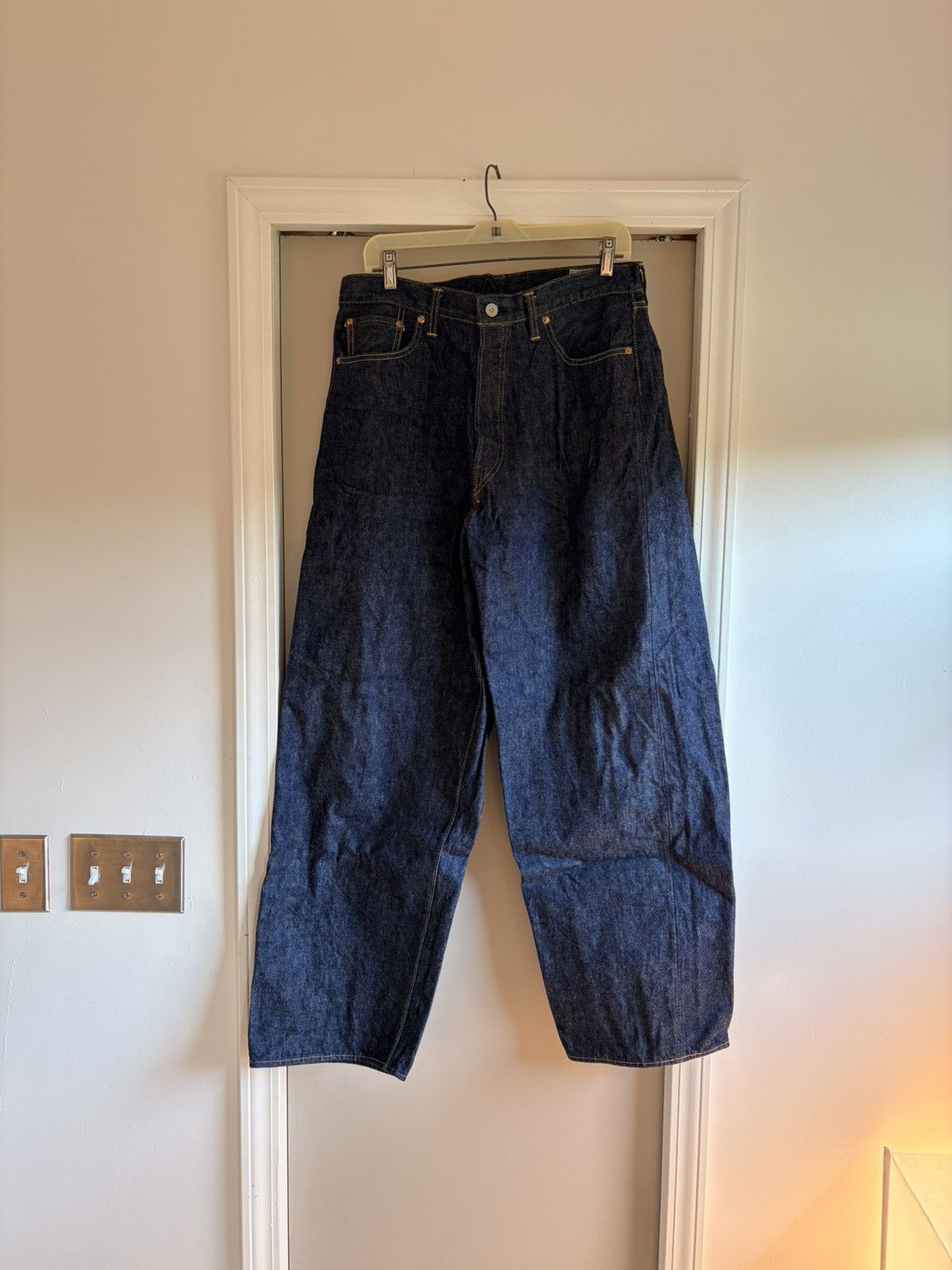 Evan Kinori X Orslow Wide Leg Selvedge Jean in Blue, Men's (Size 34) — image 2 of 6