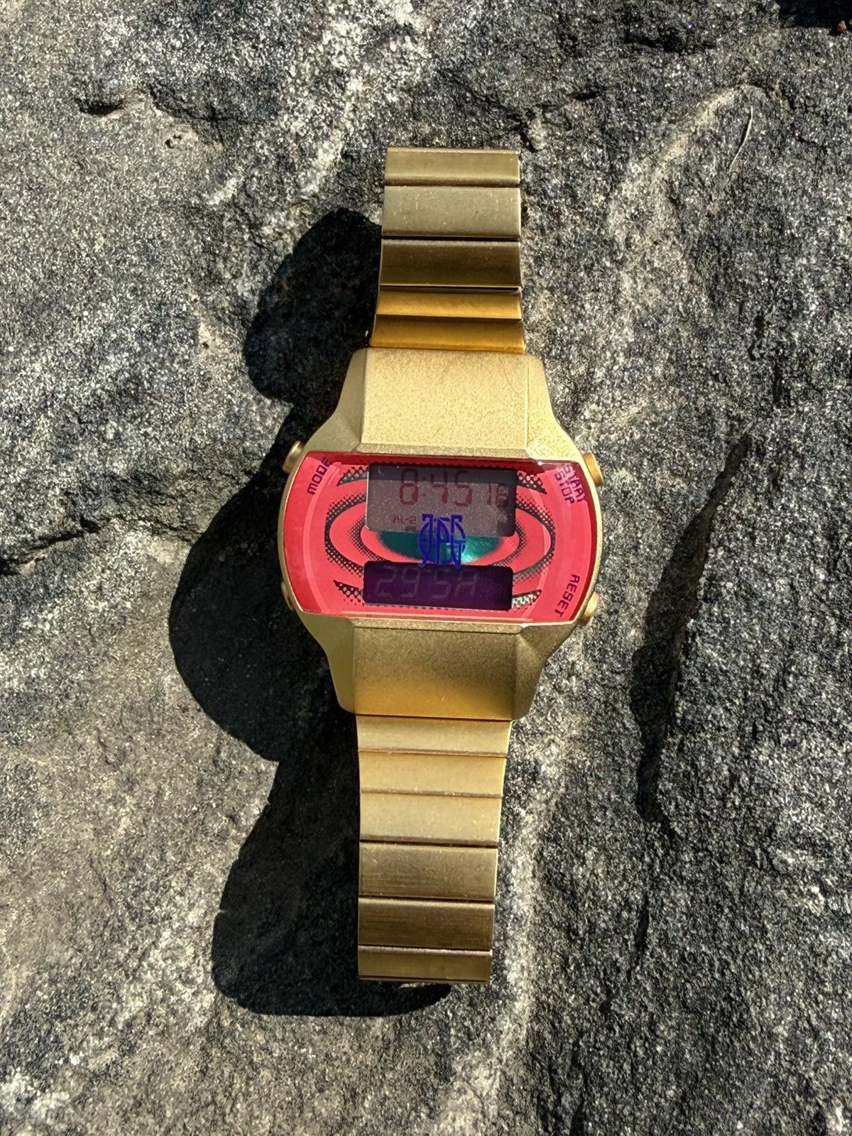 Jean Paul Gaultier Jean Paul Gaultier Fifth Element 1997 Dual Time LCD Watch Size ONE SIZE - 2 Thumbnail