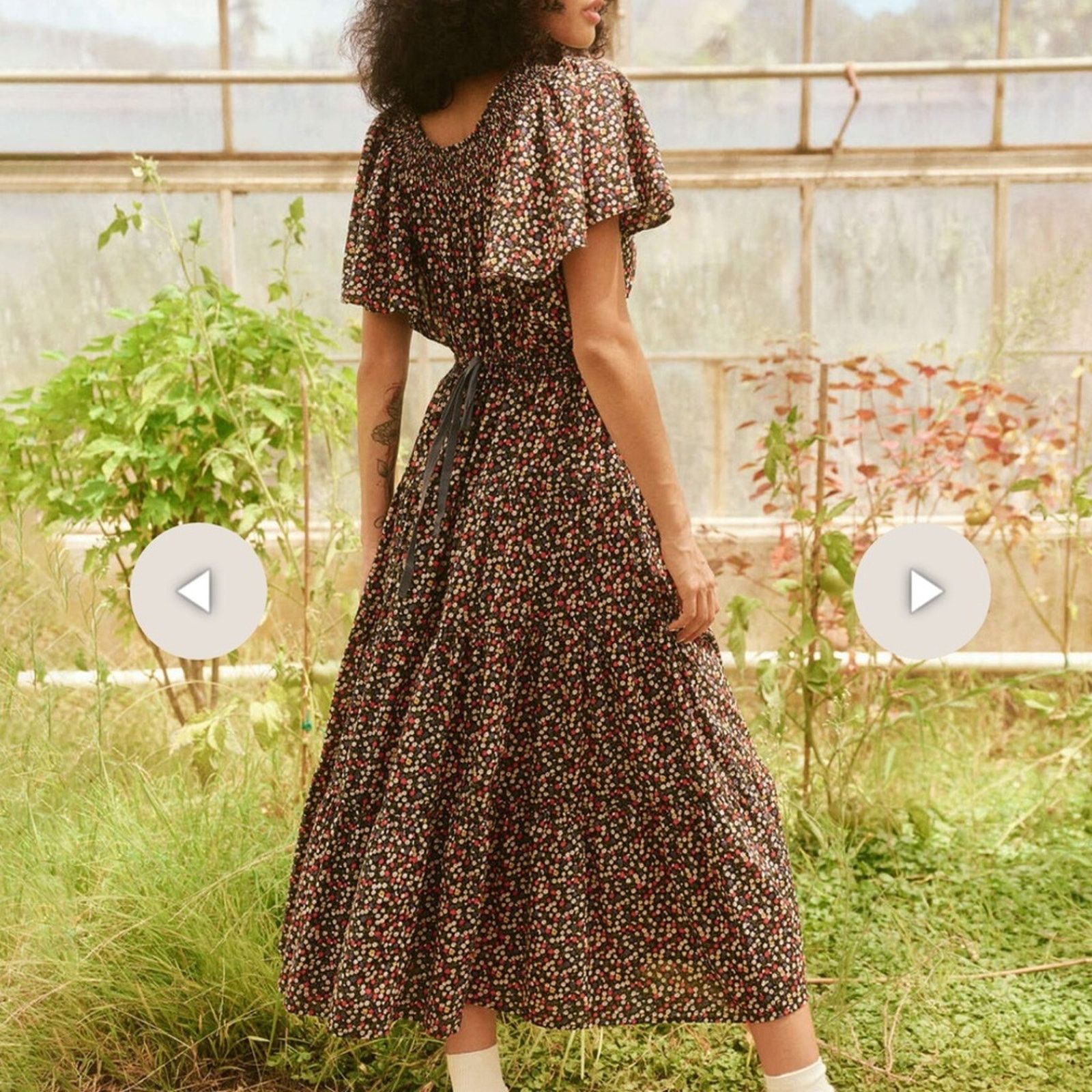 THE GREAT The Great The Creek Dress - Size 0 - Dark Navy Wildflower Size XS / US 0-2 / IT 36-38 - 3 Thumbnail