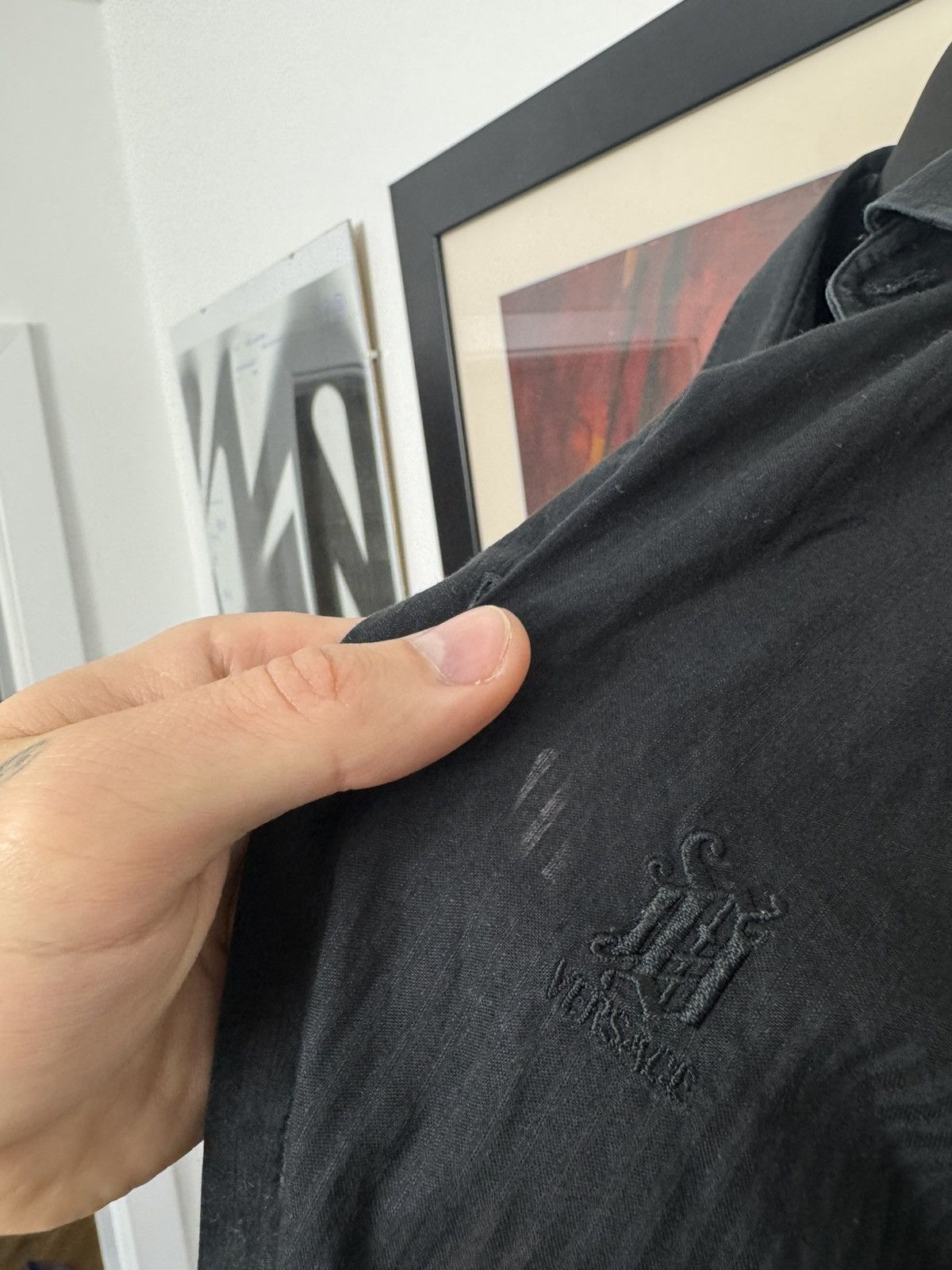 Versace Versace Collection Designer Button Up Black Shirt Luxury Size US L / EU 52-54 / 3 - 3 Thumbnail