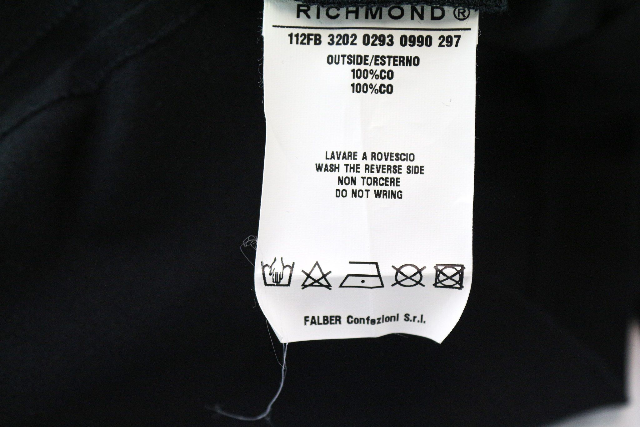 John Richmond L Black Cotton Logo Long Sleeve T-Shirt 74477 Size US L / EU 52-54 / 3 - 7 Thumbnail