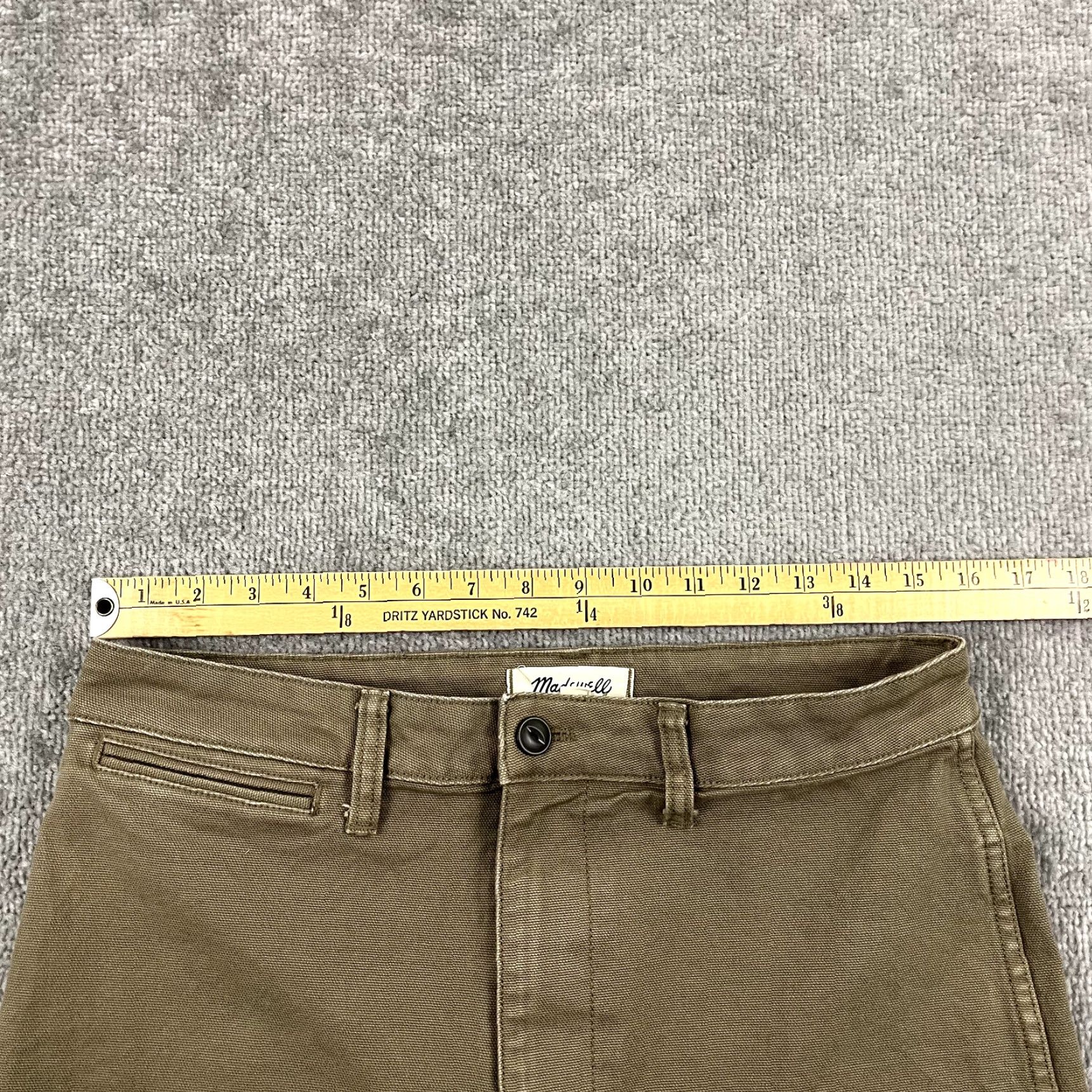 Madewell MADEWELL Pants Women Size 30 Brown Emmett Wide Leg Cropped 25" High Rise Cotton Size 30" / US 8 / IT 44 - 5 Thumbnail