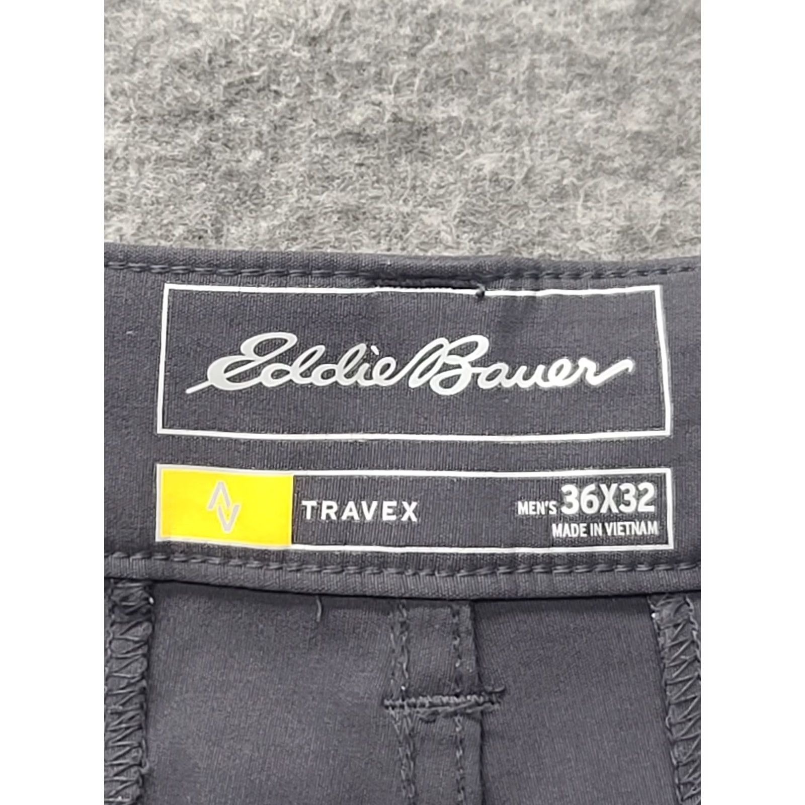 Eddie Bauer Eddie Bauer Travex Pants Men’s 36x32 Classic Fit Horizon Guide Hiking Outdoor Cargo Pockets Navy Gray Travel Workwear Slim Straight Rockos 36in Size US 36 / EU 52 - 2 Thumbnail