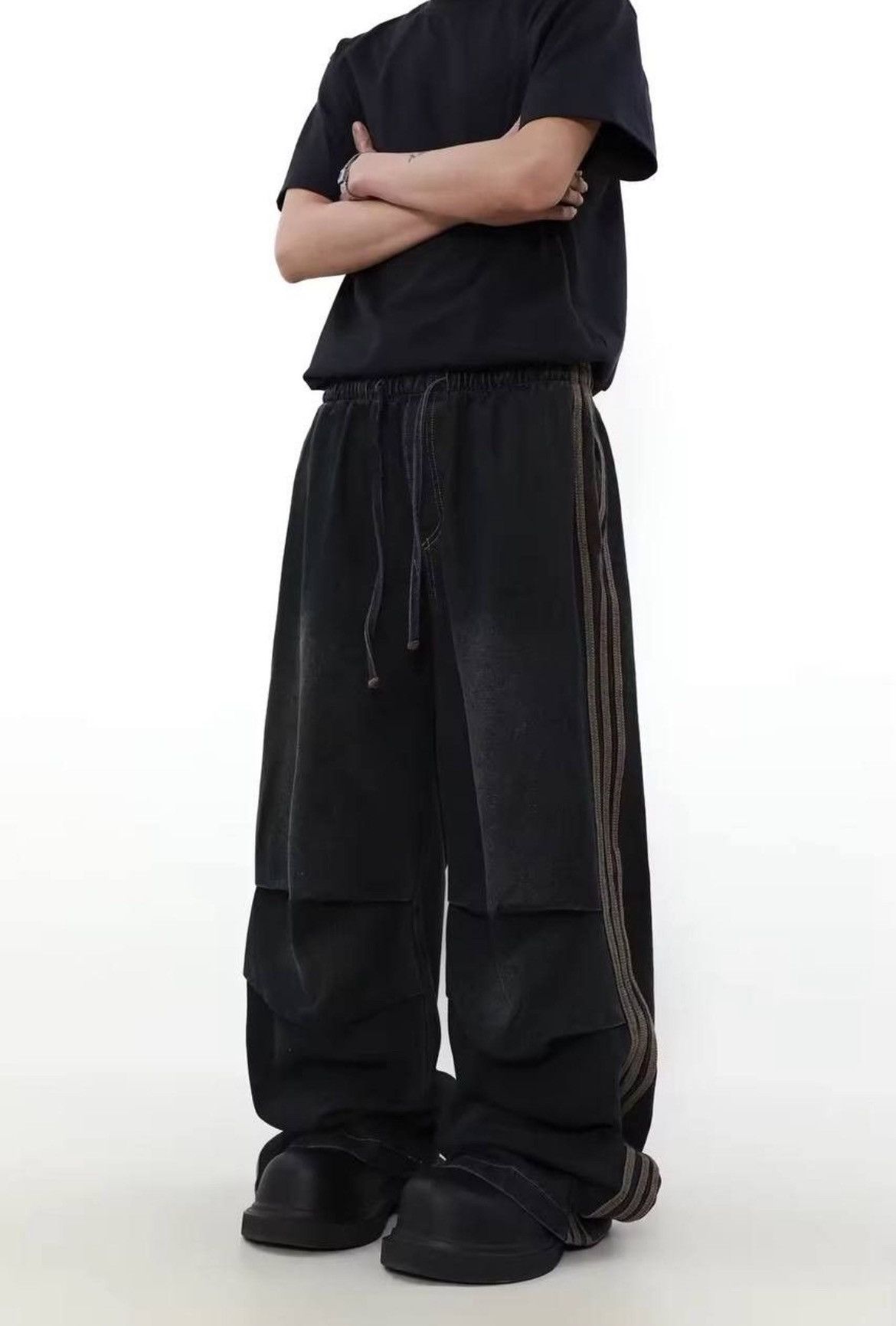 Japanese Brand × Vintage Straight baggy pants with a loose fit Size US 34 / EU 50 - 1 Thumbnail