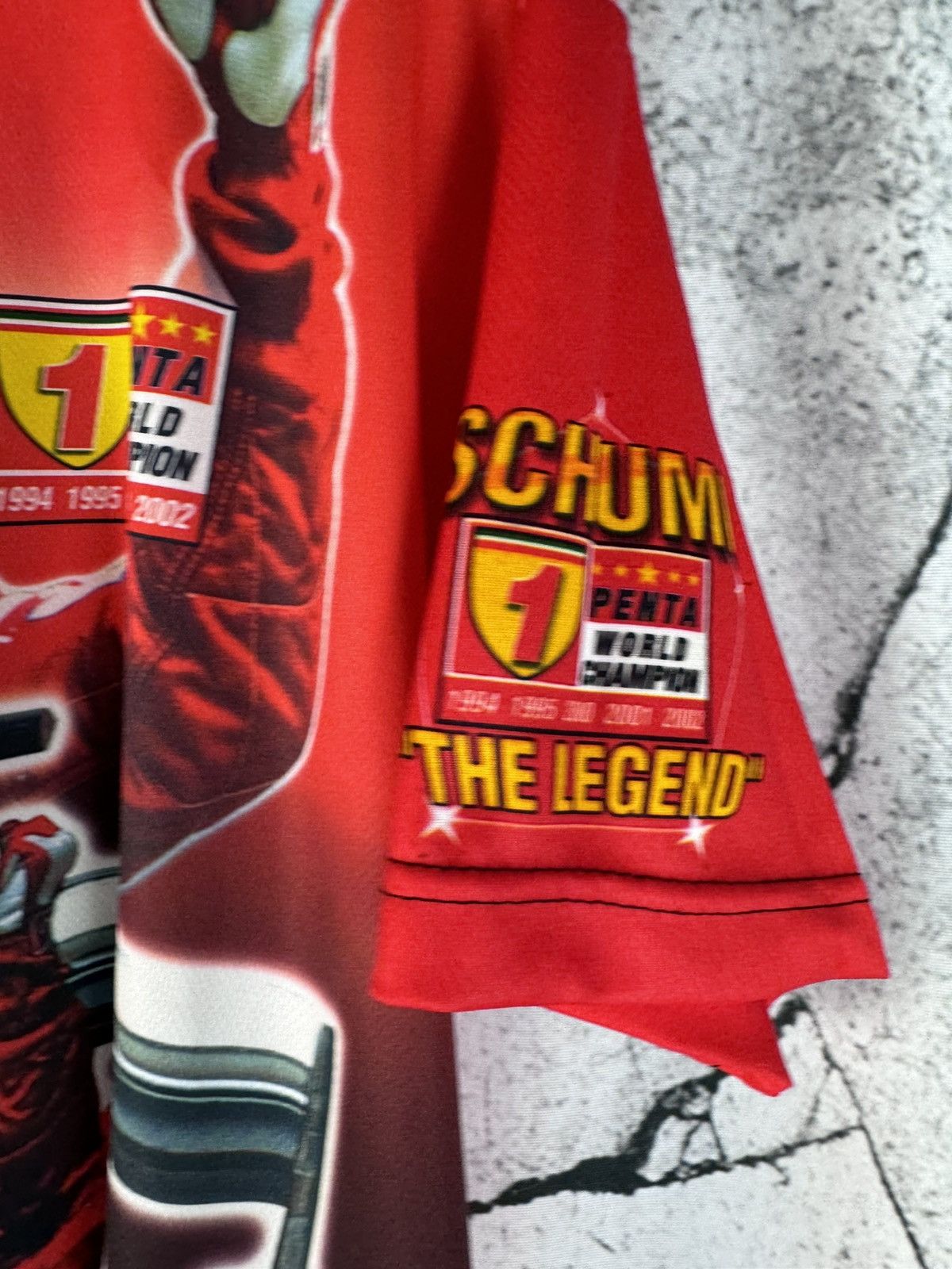 Ferrari Vintage Ferrari Michael Schumacher Formula 1 Jersey Tee Size US L / EU 52-54 / 3 - 4 Thumbnail