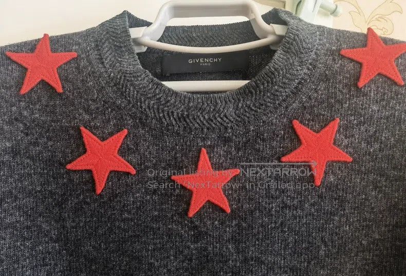 Givenchy Givenchy Collar Five-Star Cashmere Sweater (Size L) Size US L / EU 52-54 / 3 - 2 Thumbnail