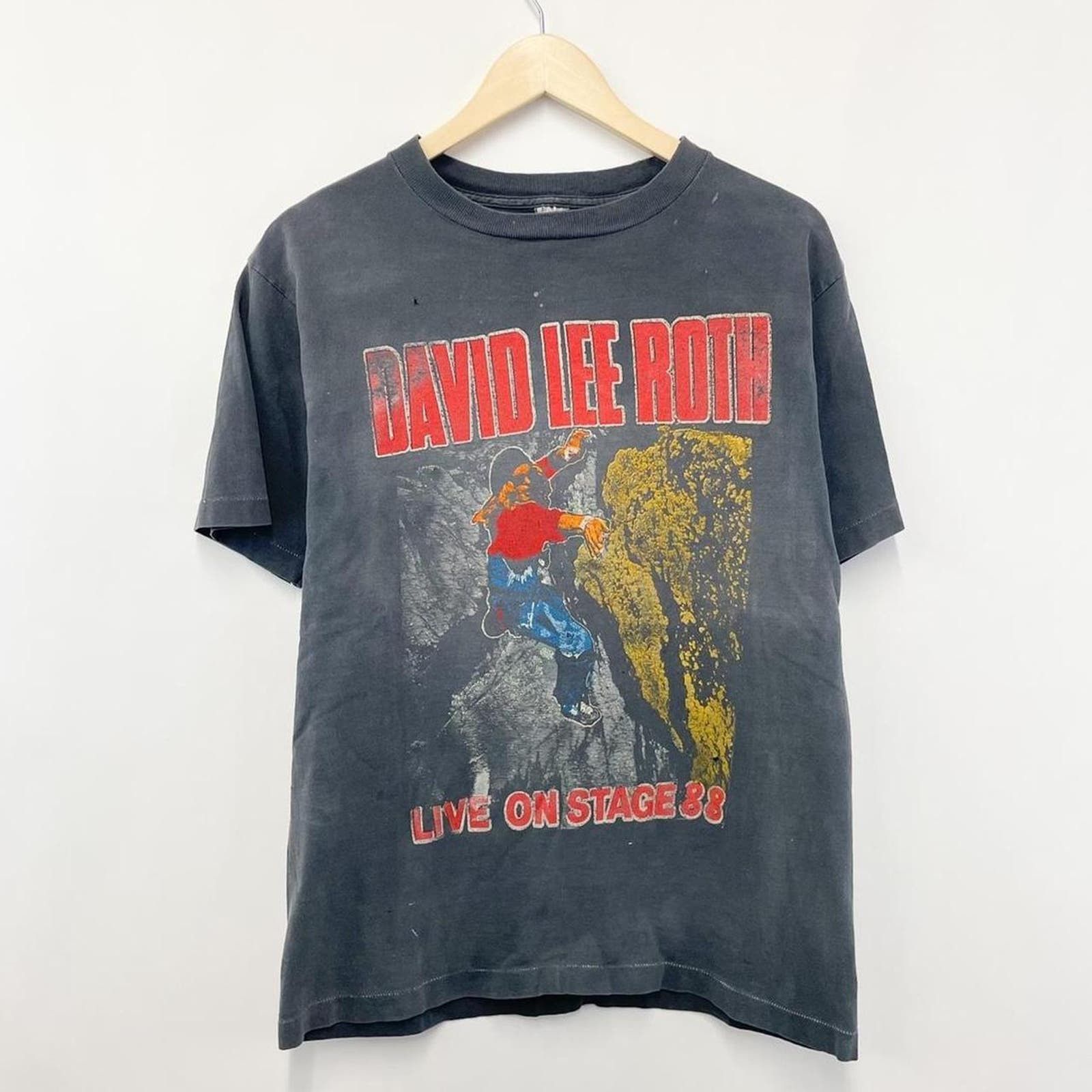 Image of Vintage 80's David Lee Roth in Black, Men's (Size Large)