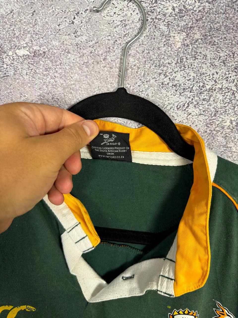 Canterbury of New Zealand South Africa Canterbury Home Rugby Jersey 2007 Union Sasol Size US XXL / EU 58 / 5 - 12 Thumbnail