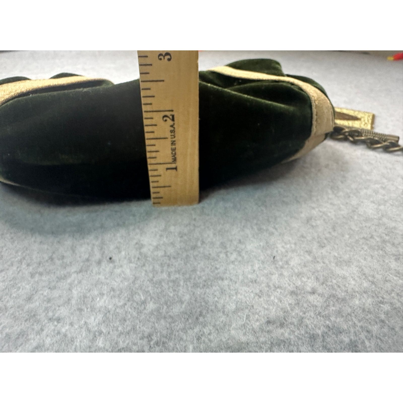 Steve Madden Steve Madden Green Velvet Medusa Hobo Bag Heavy Bronze Chain Size ONE SIZE - 8 Thumbnail