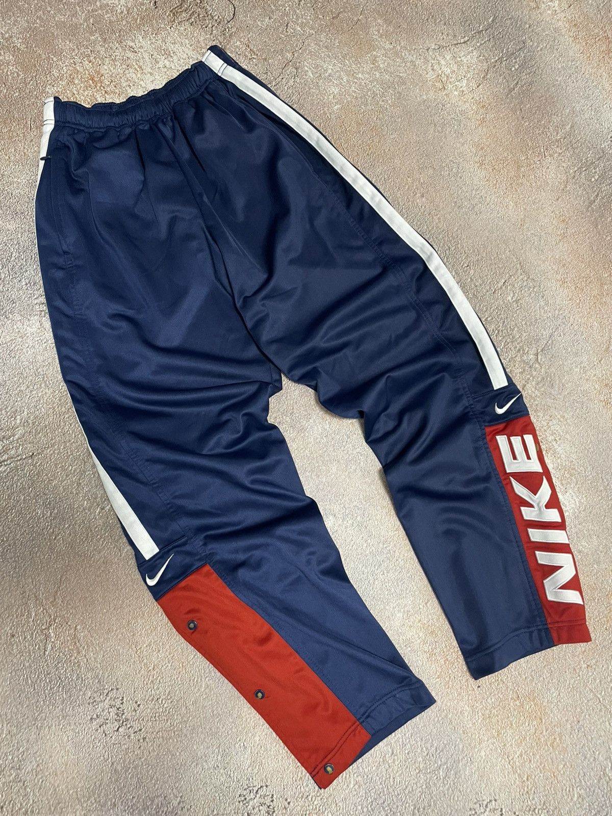 Nike Vintage Nike Double Swoosh Cotton Track Pants Size US 30 / EU 46 - 1 Thumbnail