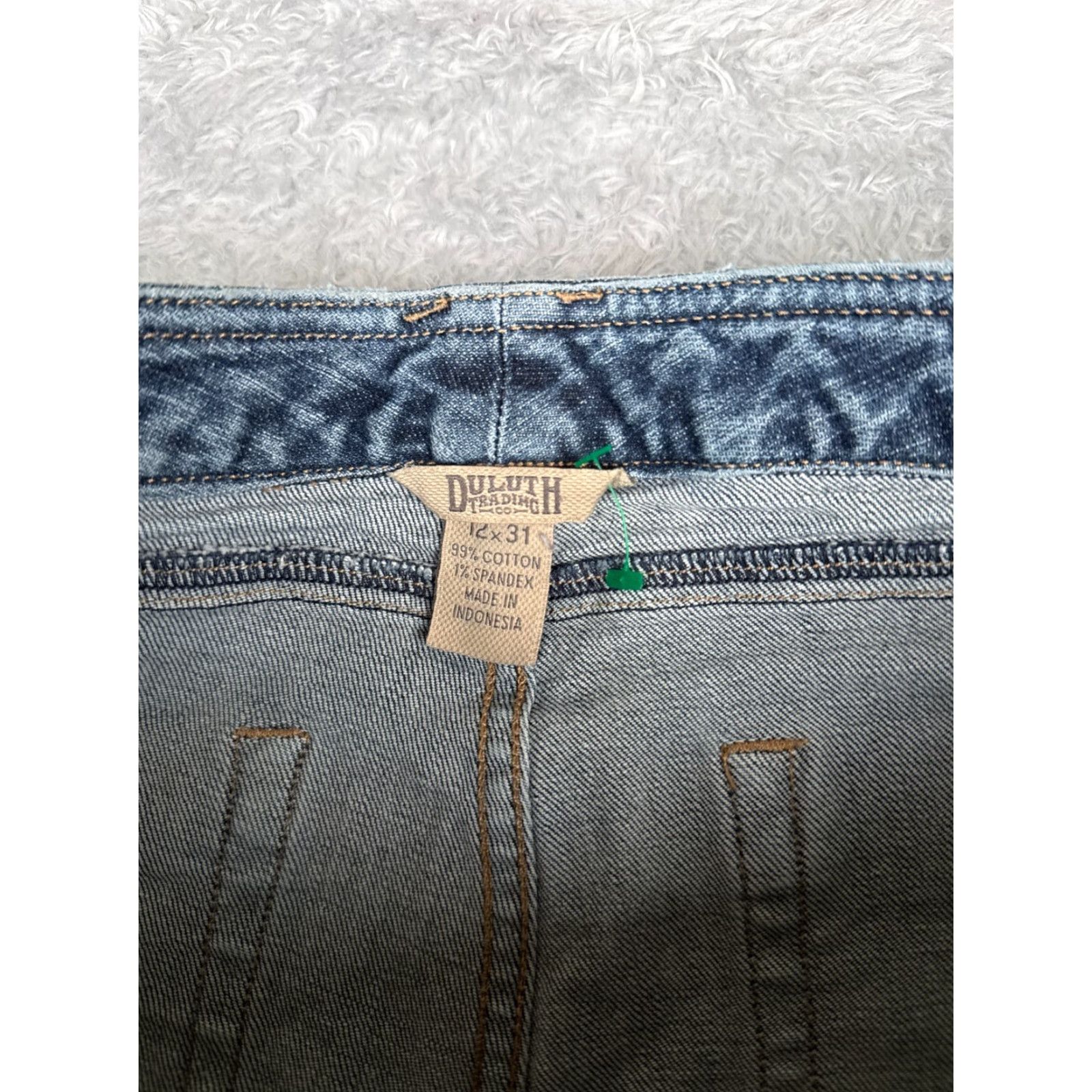 Duluth Trading Company Duluth Jeans Womens 12 Bootcut Mid Rise Cotton Blend 32x29 Denim Blue 5-Pocket Stretch Jeans Mens? Size 34" / US 12 / IT 48 - 6 Thumbnail