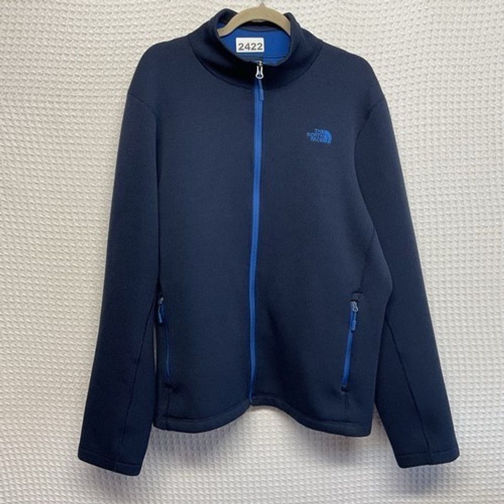 The North Face The North Face Blue Ribbed Thick Knit Full Zip Jacket Men XL Size US XL / EU 56 / 4 - 7 Thumbnail